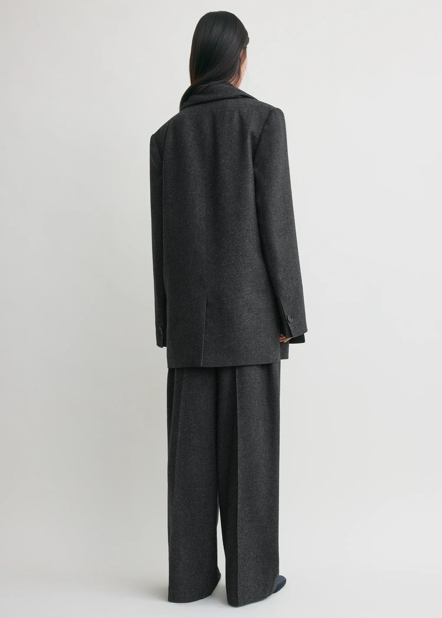 Scarf blazer charcoal petite - Image 3