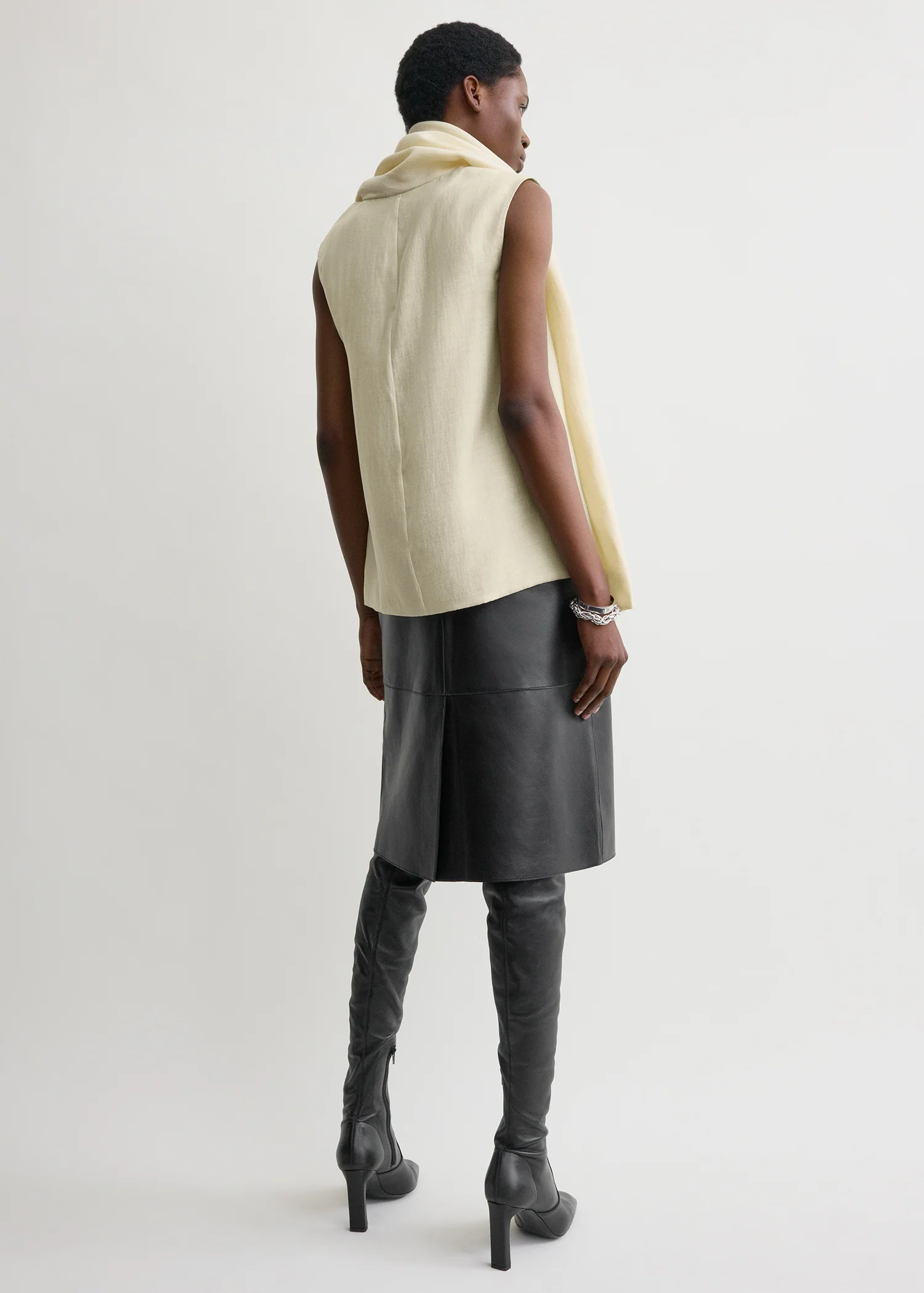 Scarf blouse ecru - Image 3