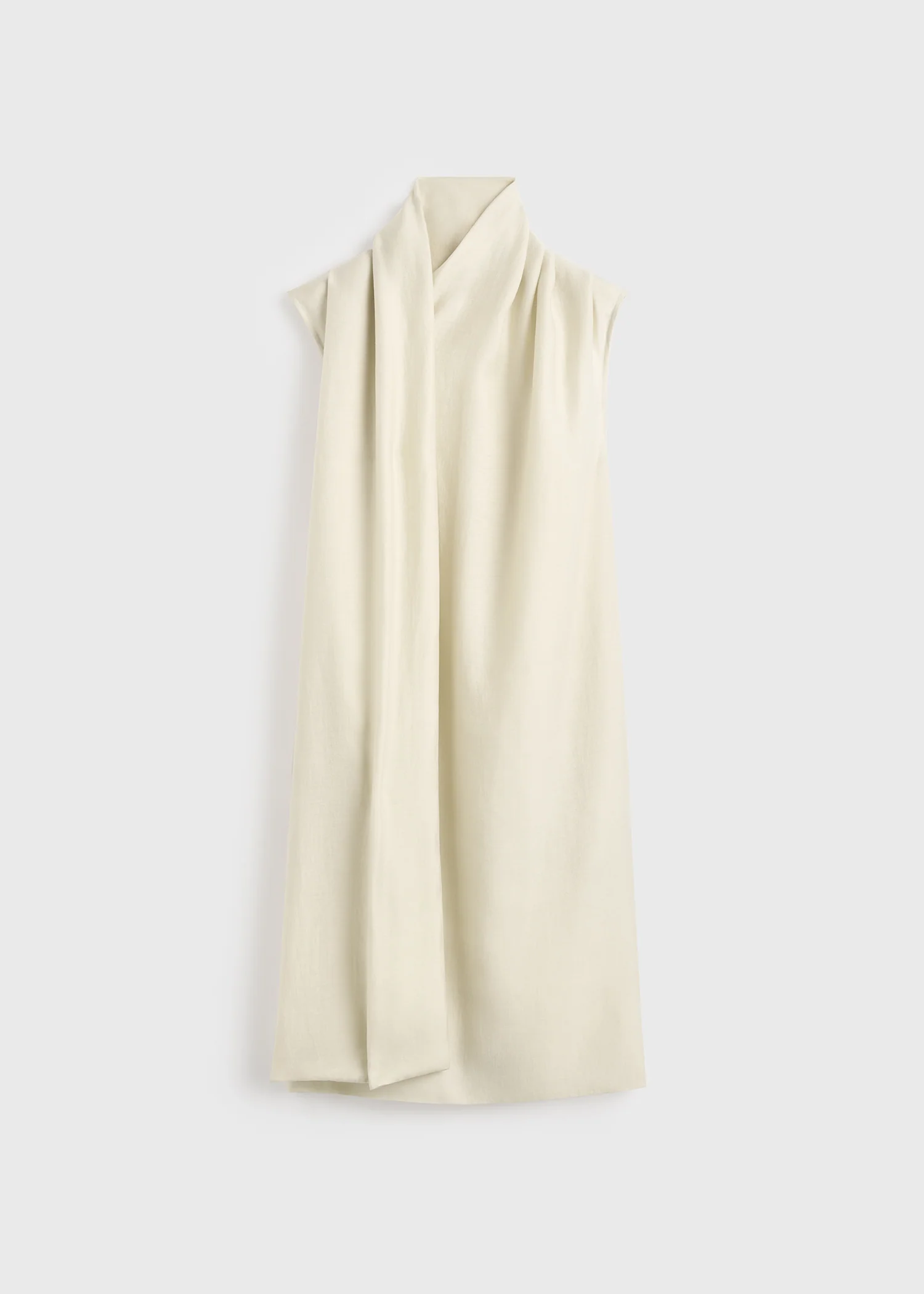 Scarf dress ecru - Image 5