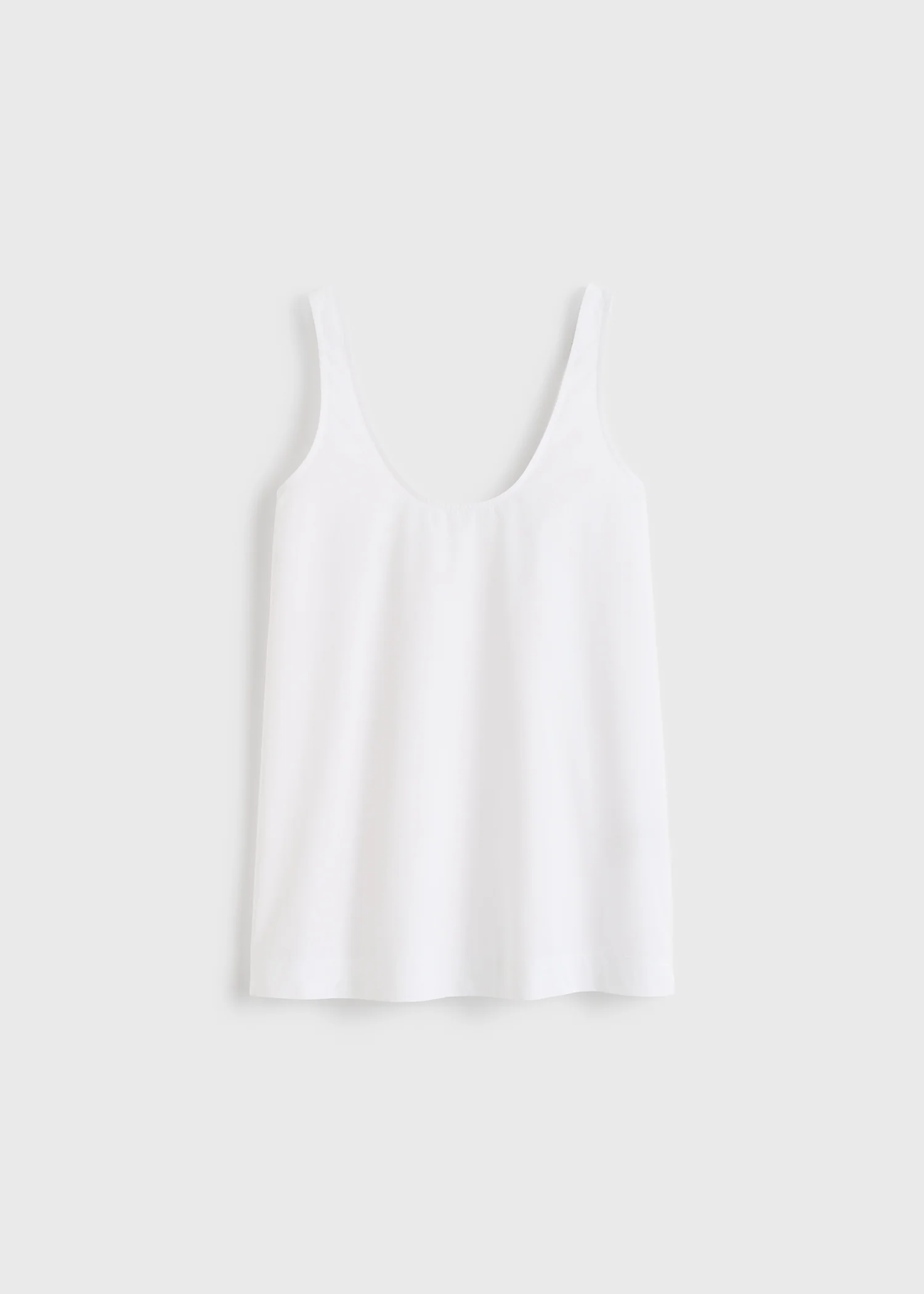 Scoop poplin tank white - Image 5