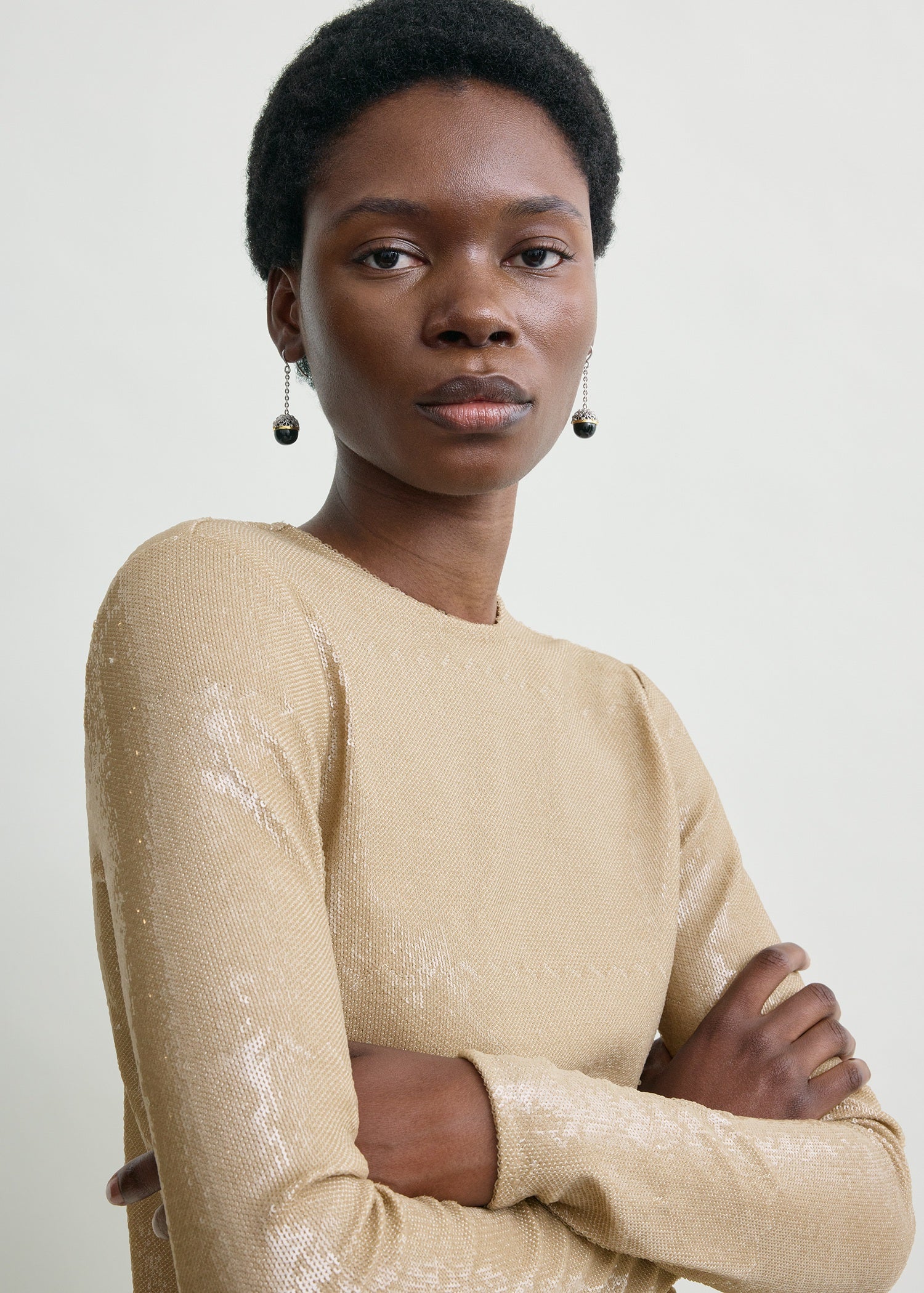 Sequin top latte - Image 4