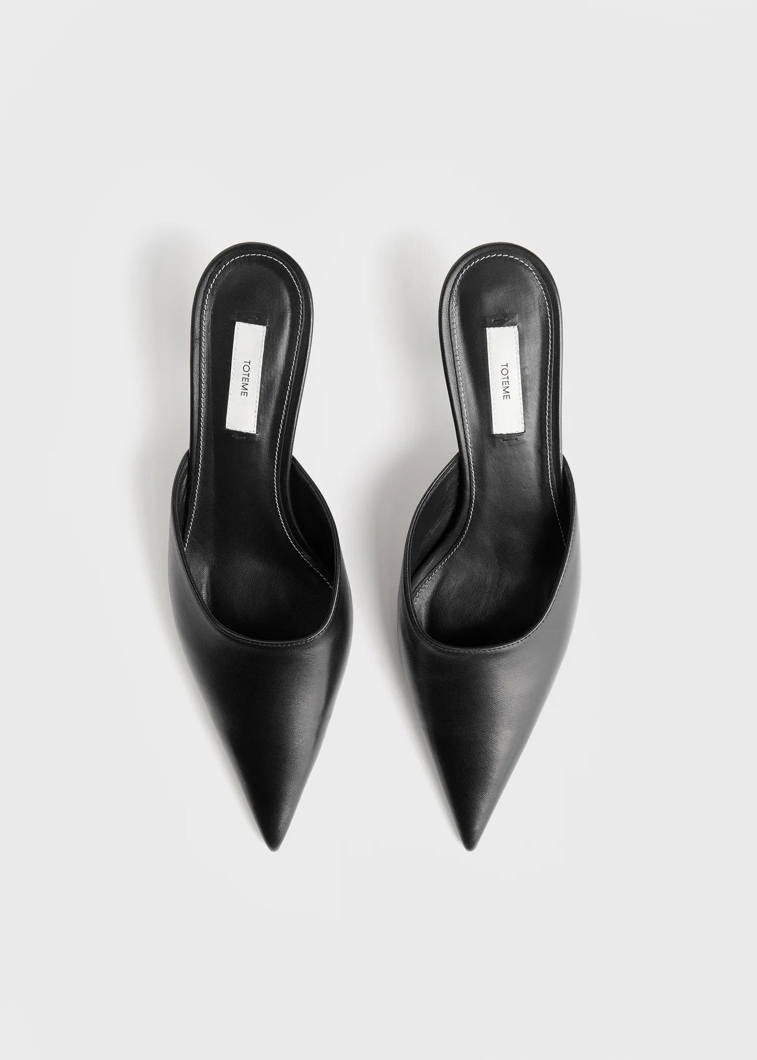 Sharp nappa mules black - Image 4