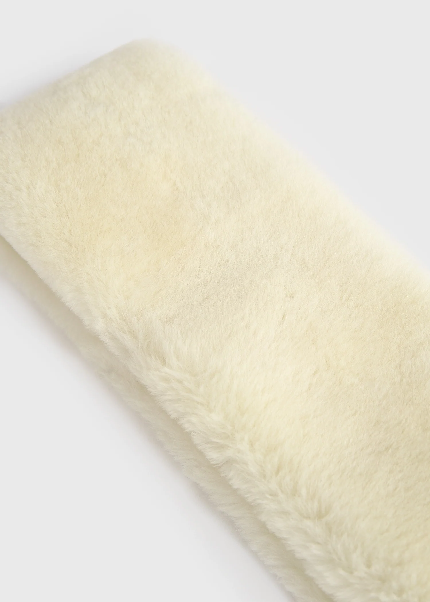 Shearling headband ecru - Image 4