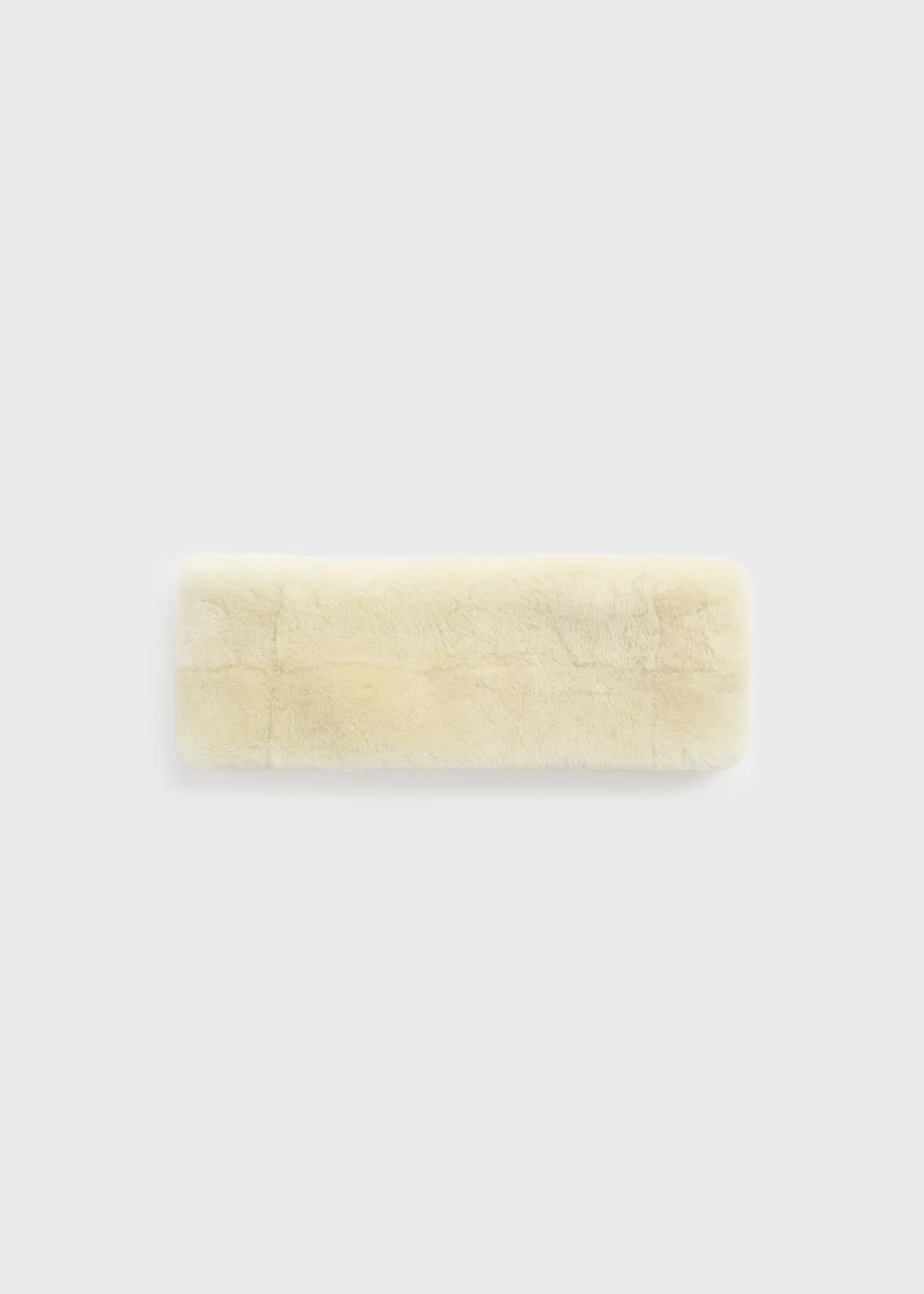 Shearling headband ecru - Image 5