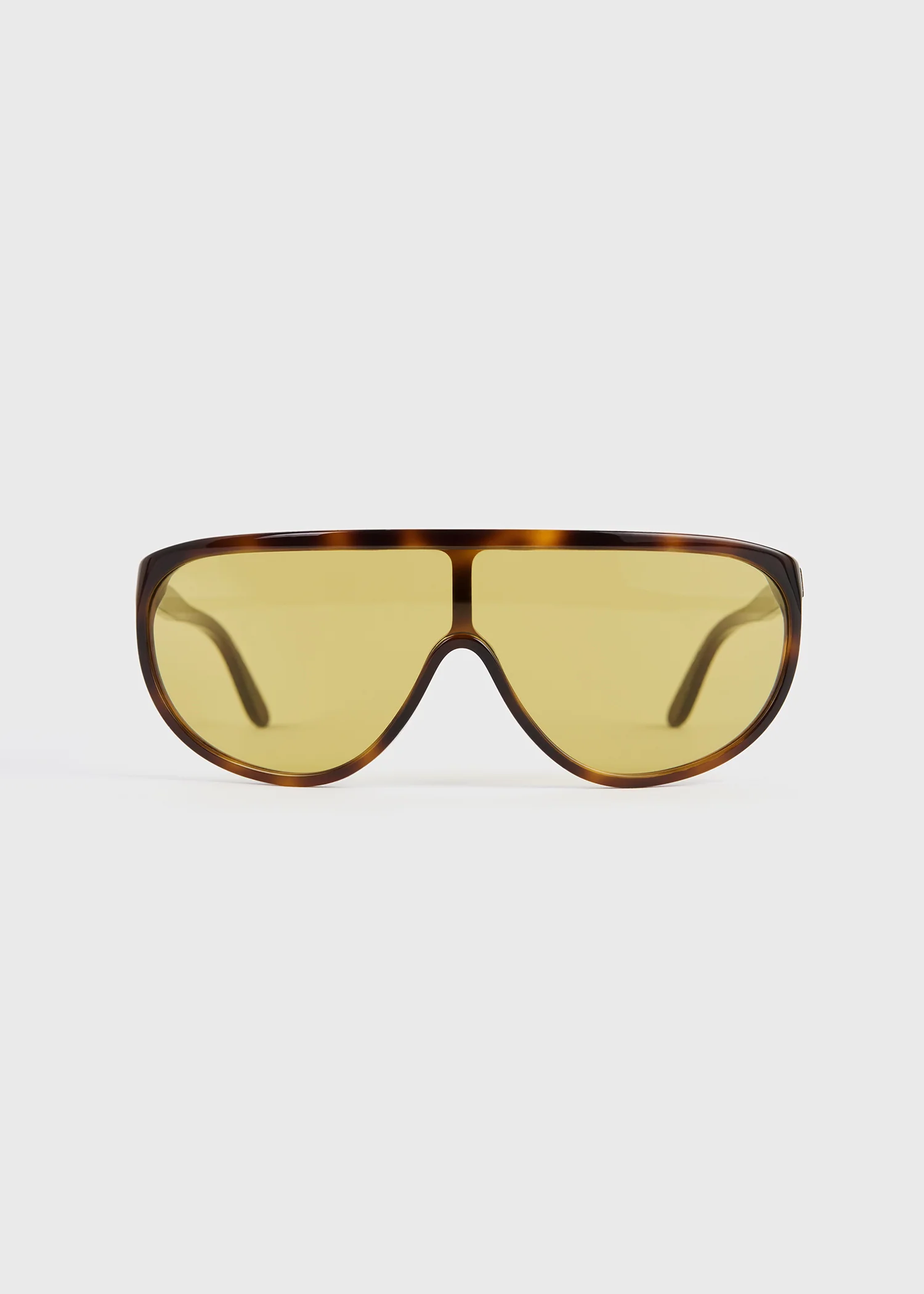 Shield aviator sunglasses dark havana - Image 7