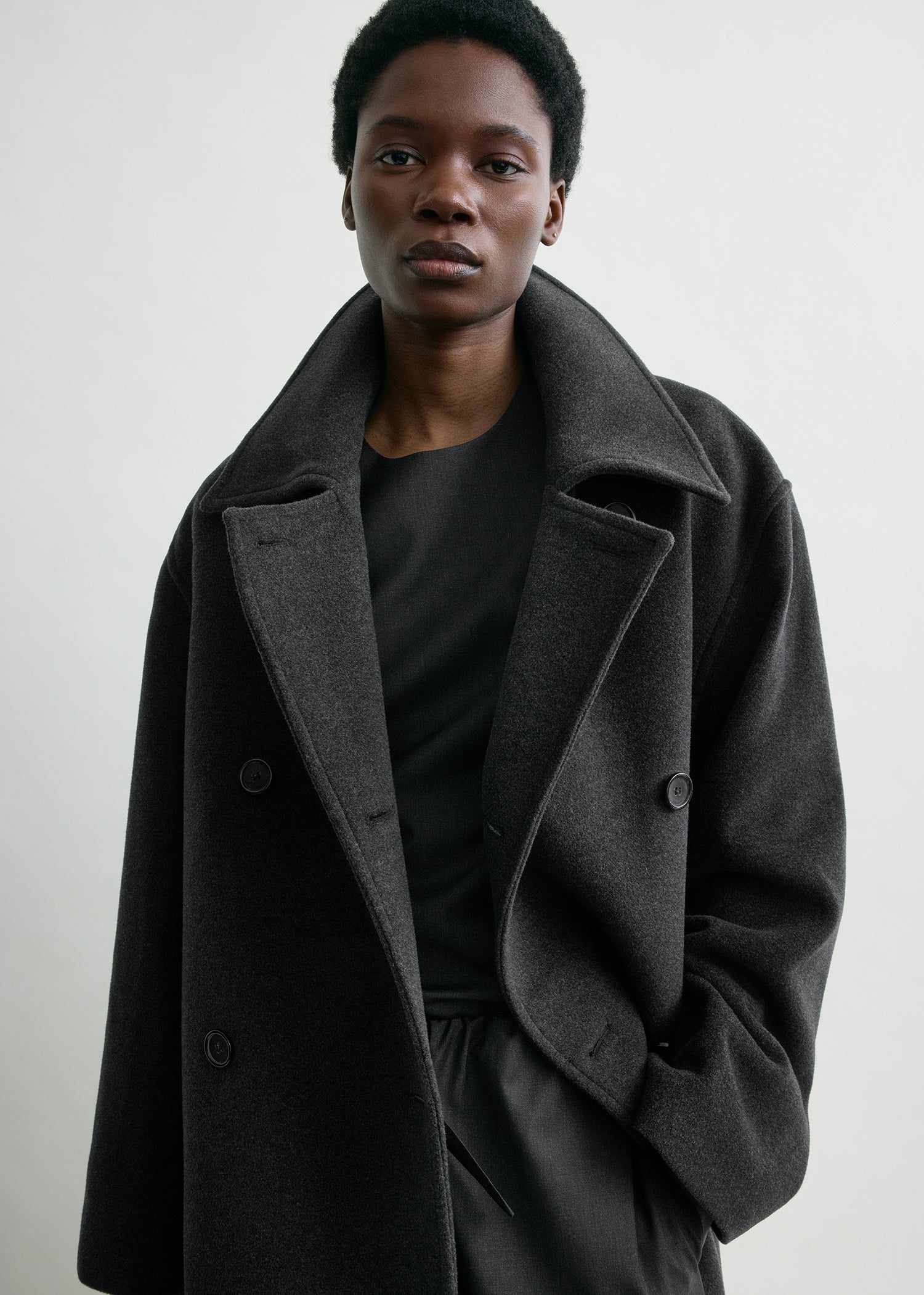 Shield coat charcoal petite - Image 4