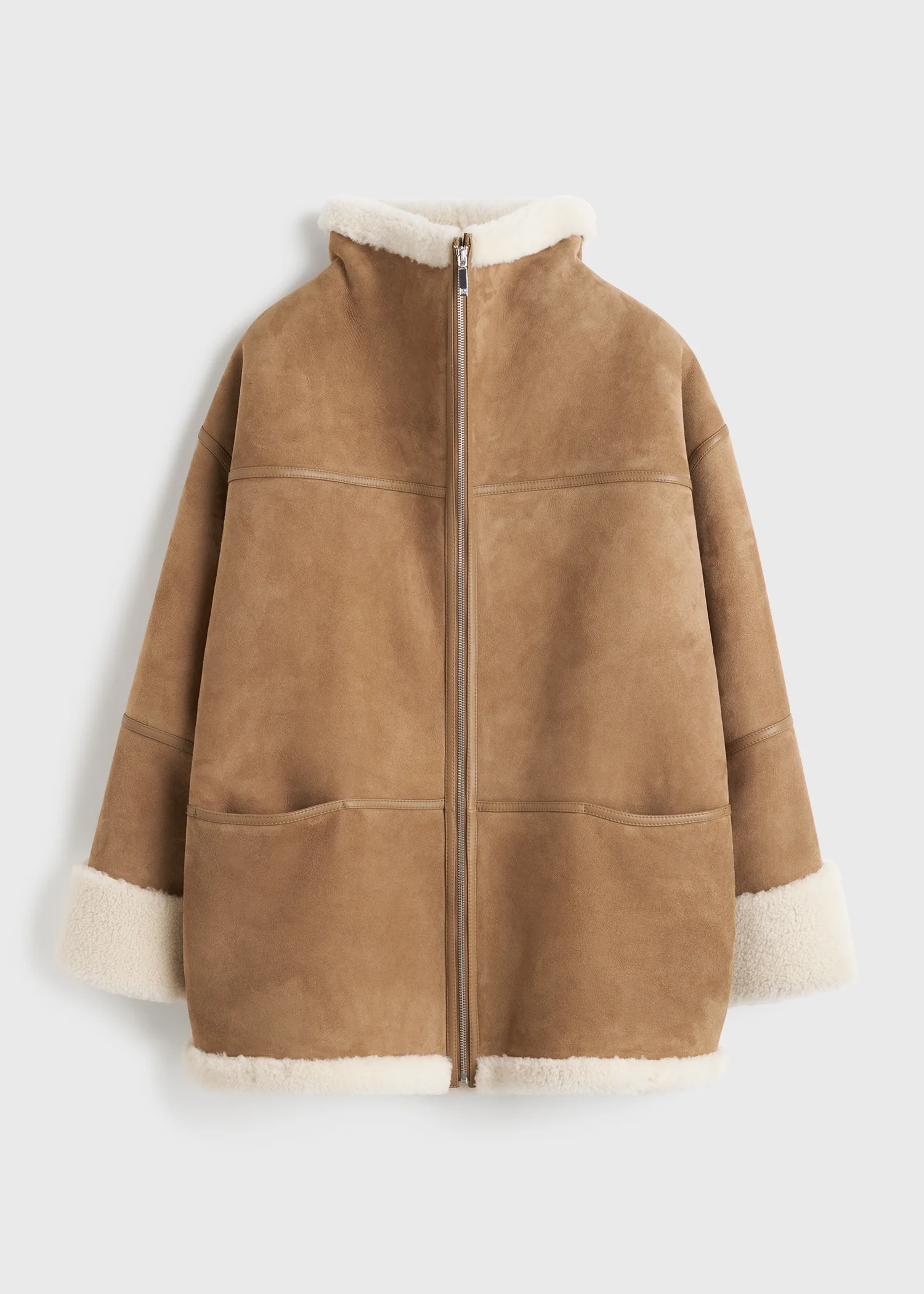 Signature shearling jacket biscuit - Image 7