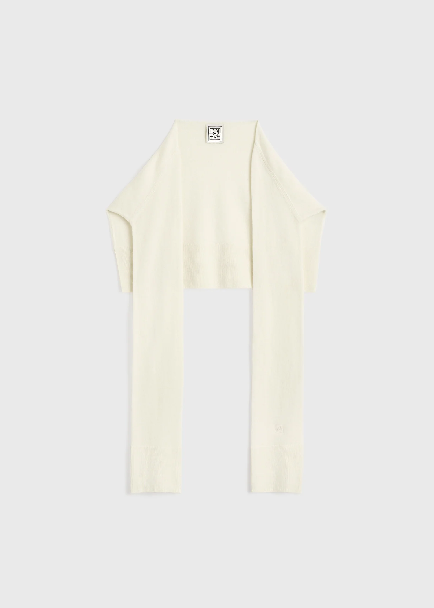 Sleeve scarf white