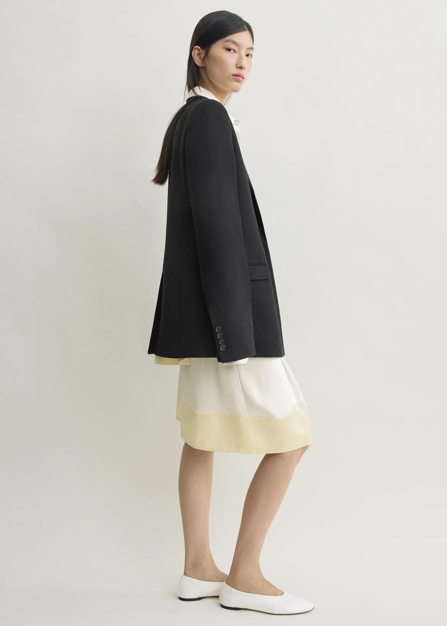 Slim tailored blazer black - Image 2