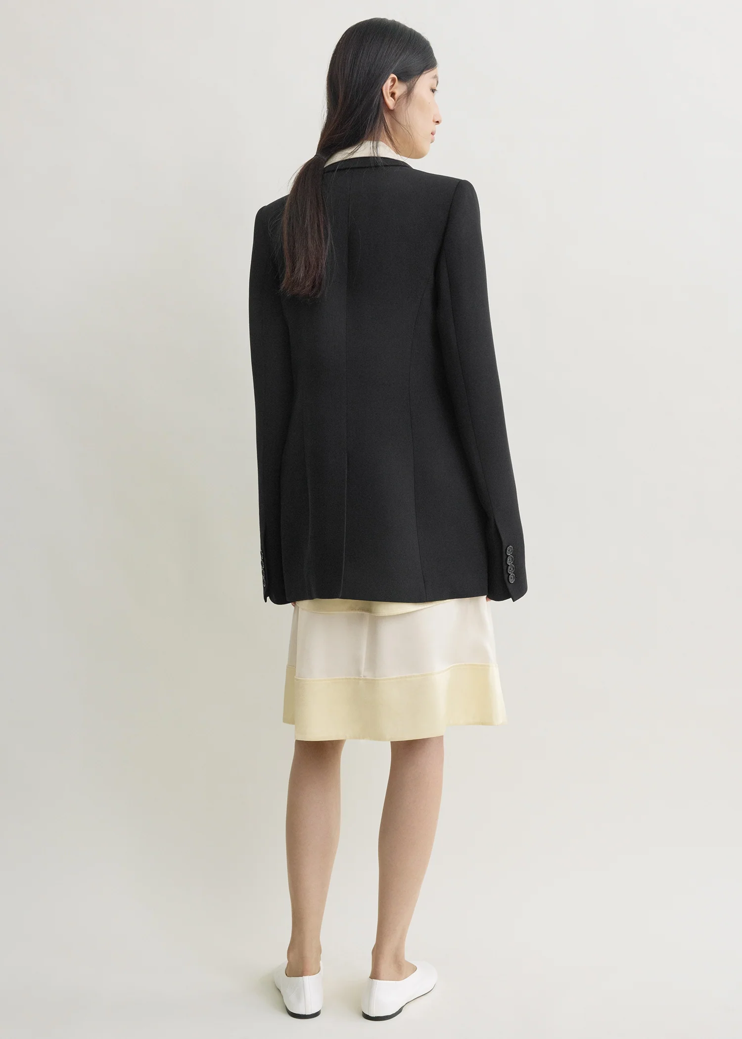 Slim tailored blazer black - Image 3