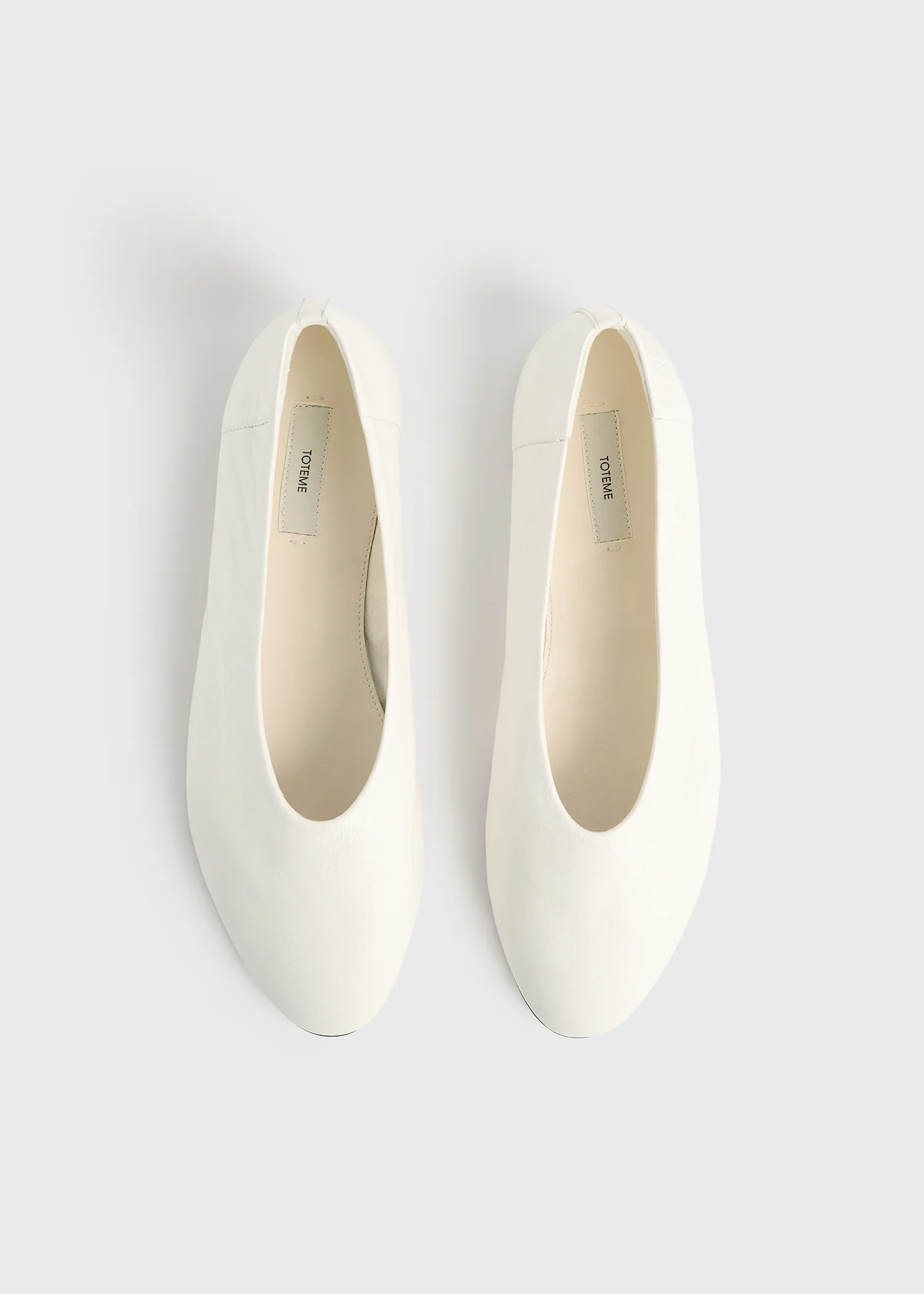 Slip naplack ballerinas off-white - Image 4