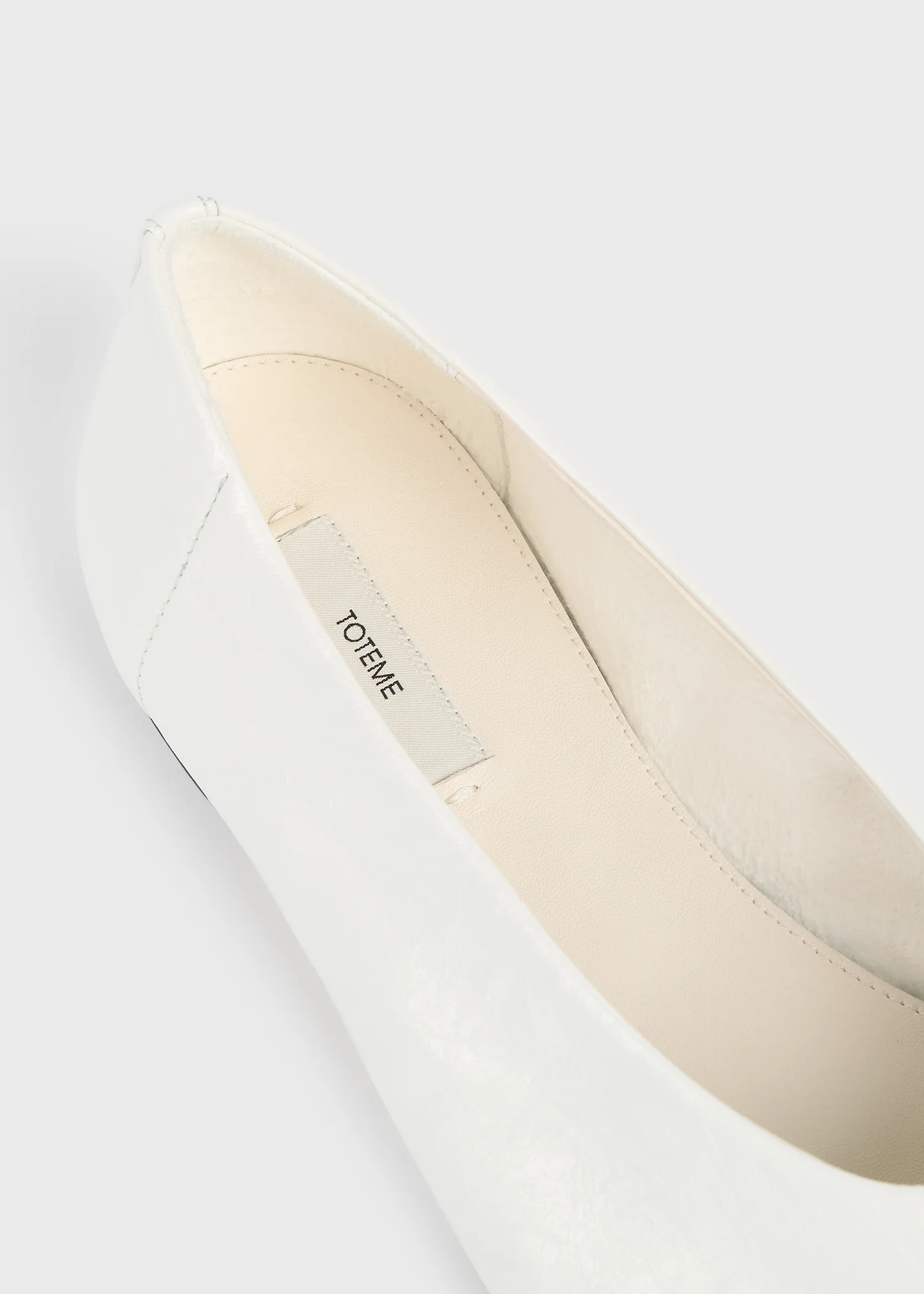 Slip naplack ballerinas off-white - Image 5