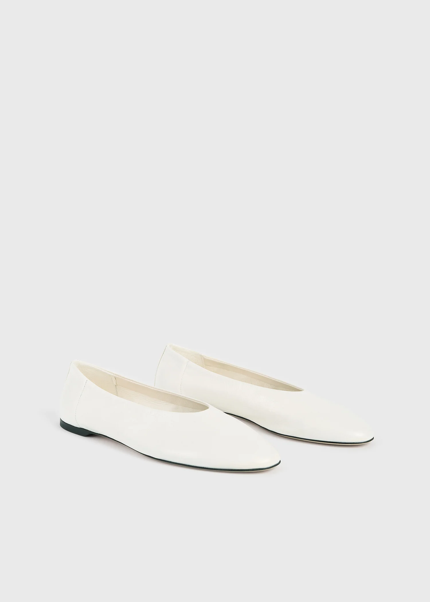 Slip naplack ballerinas off-white - Image 7