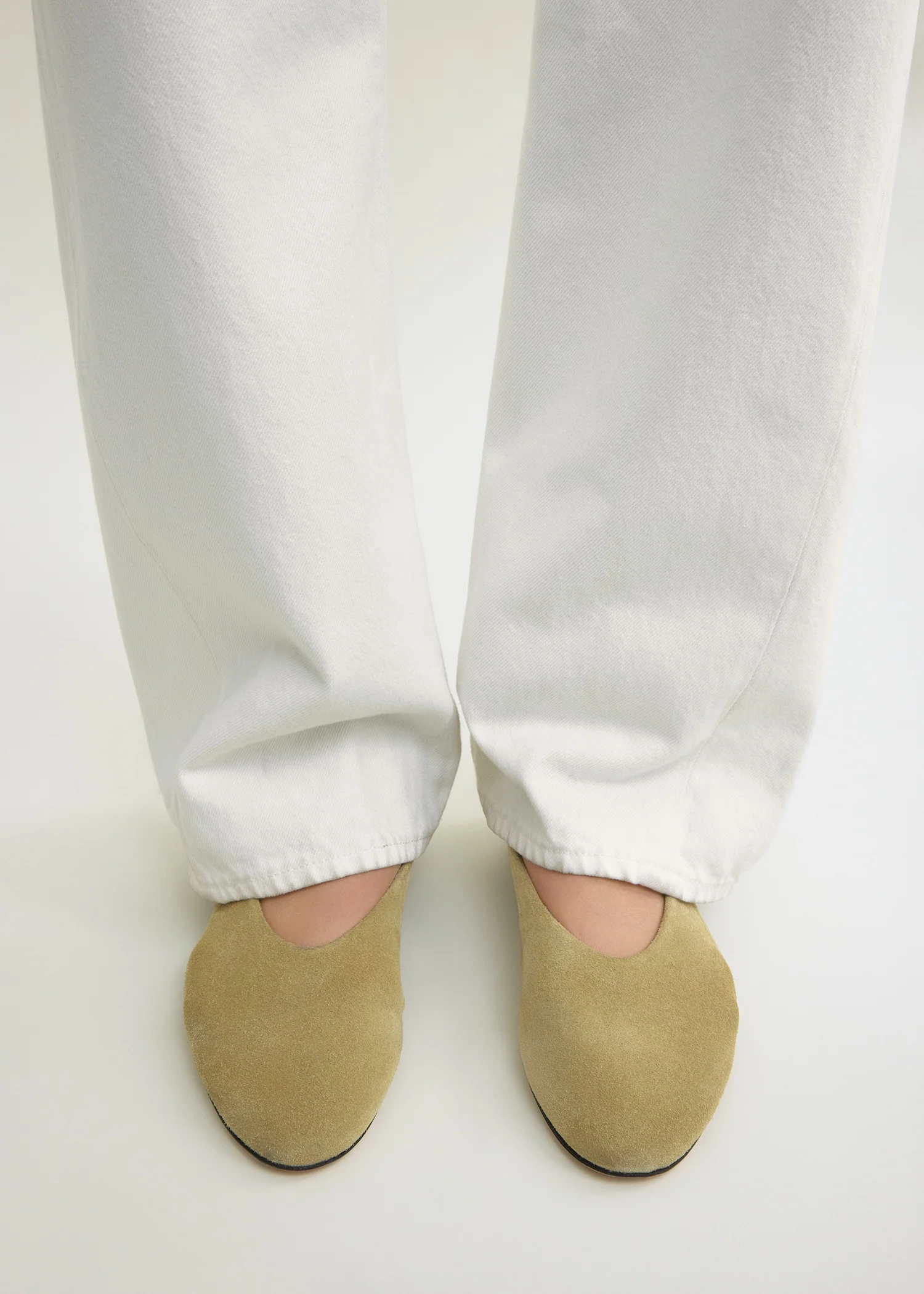Slip suede ballerinas cashew - Image 2