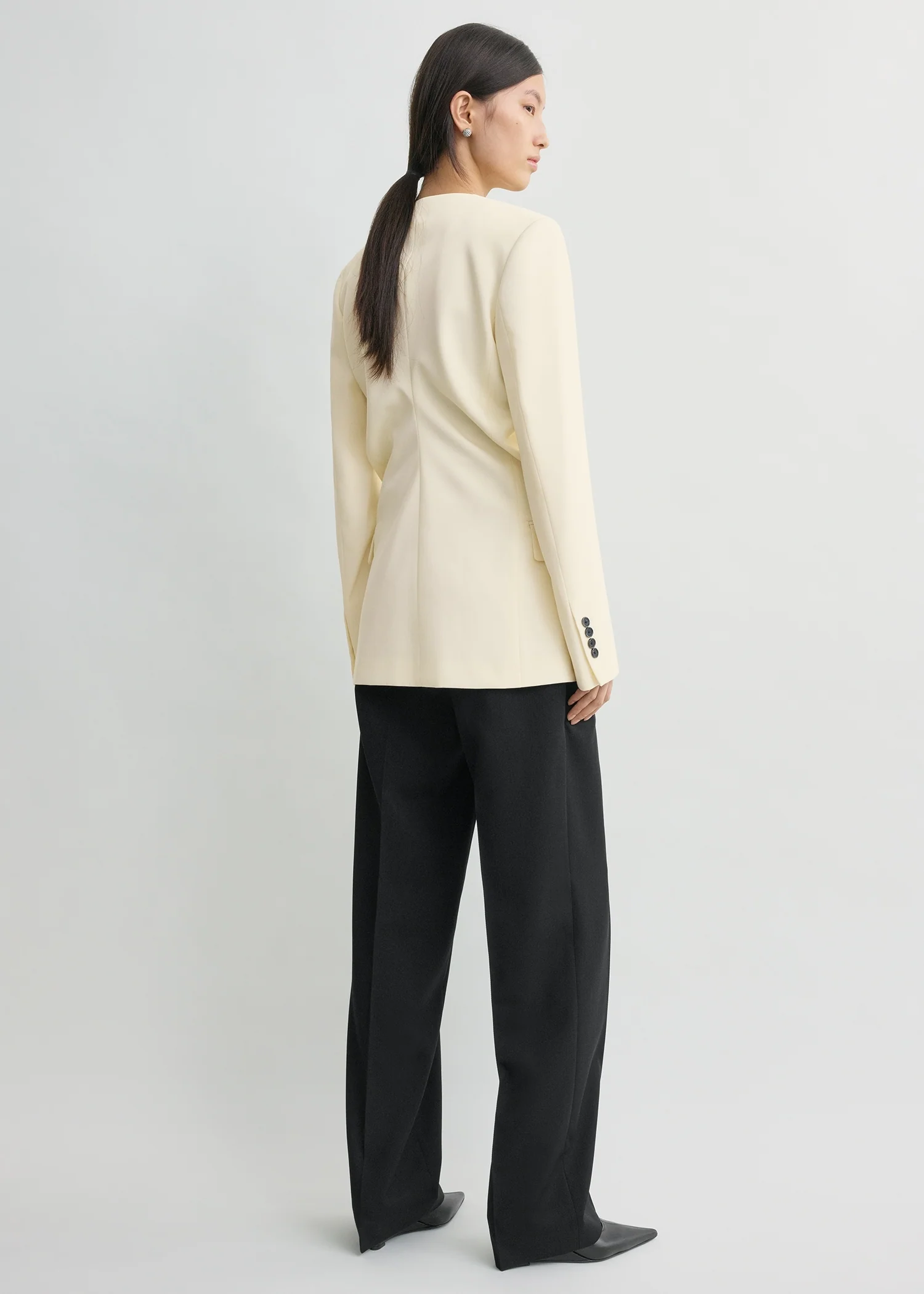 Slouch blazer off-white - Image 3