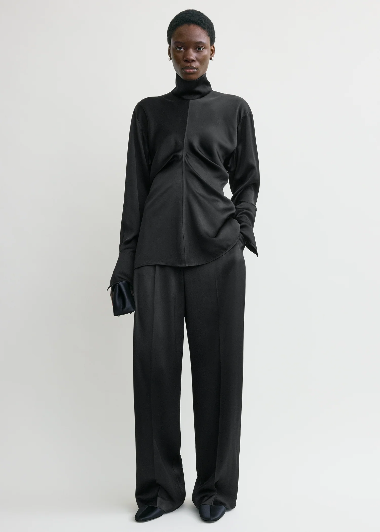 Slouch blouse black - Image 2