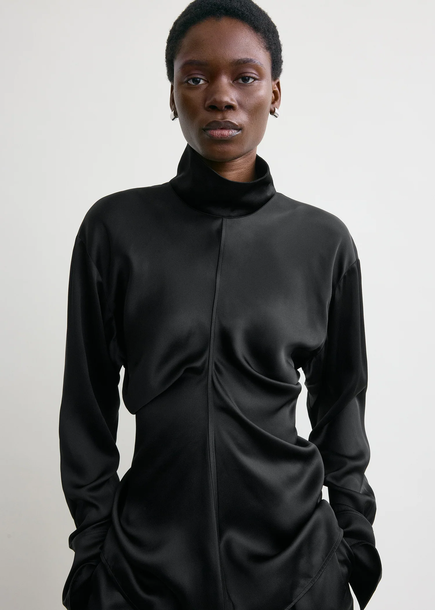 Slouch blouse black - Image 4