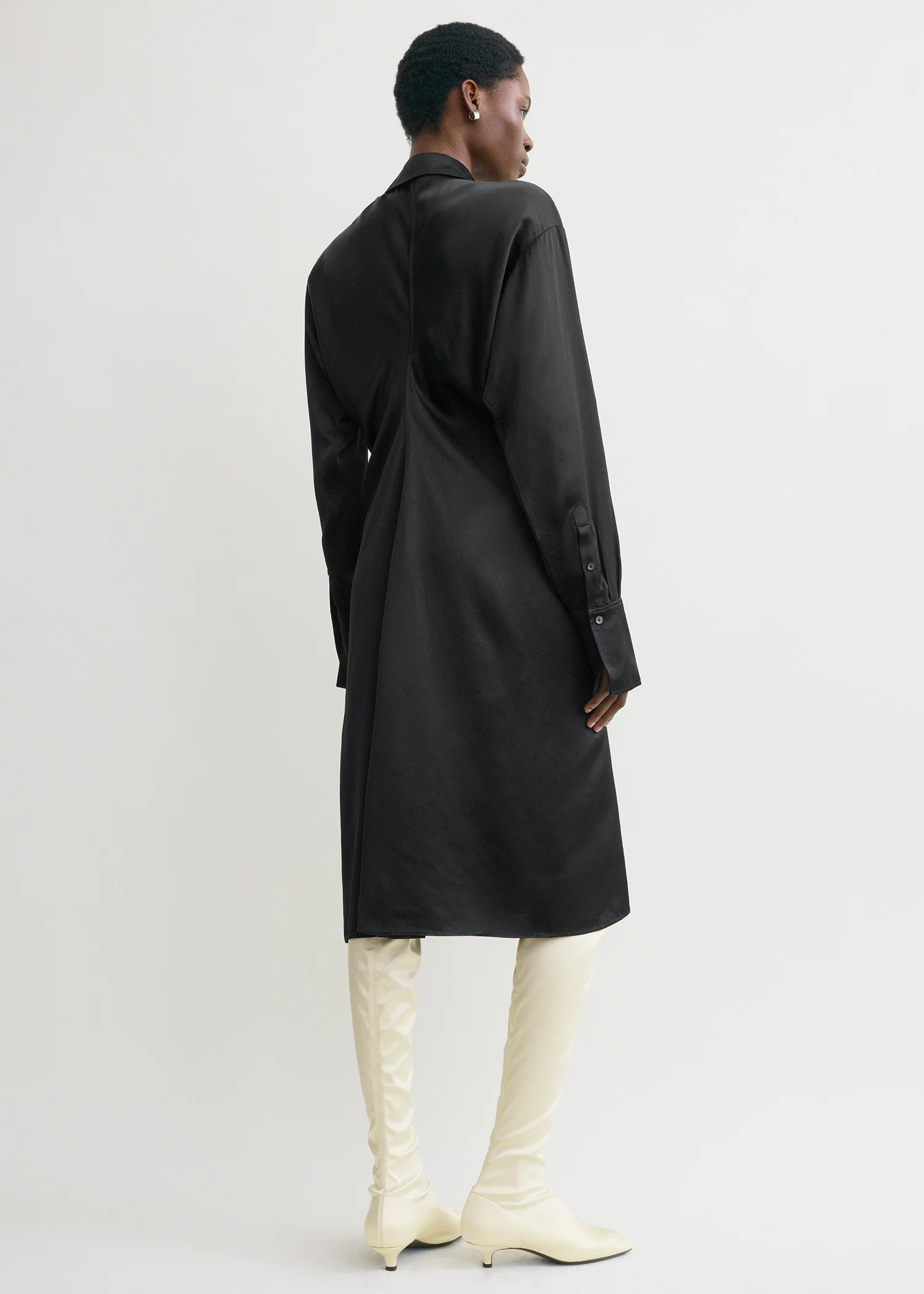 Slouch shirtdress black - Image 3