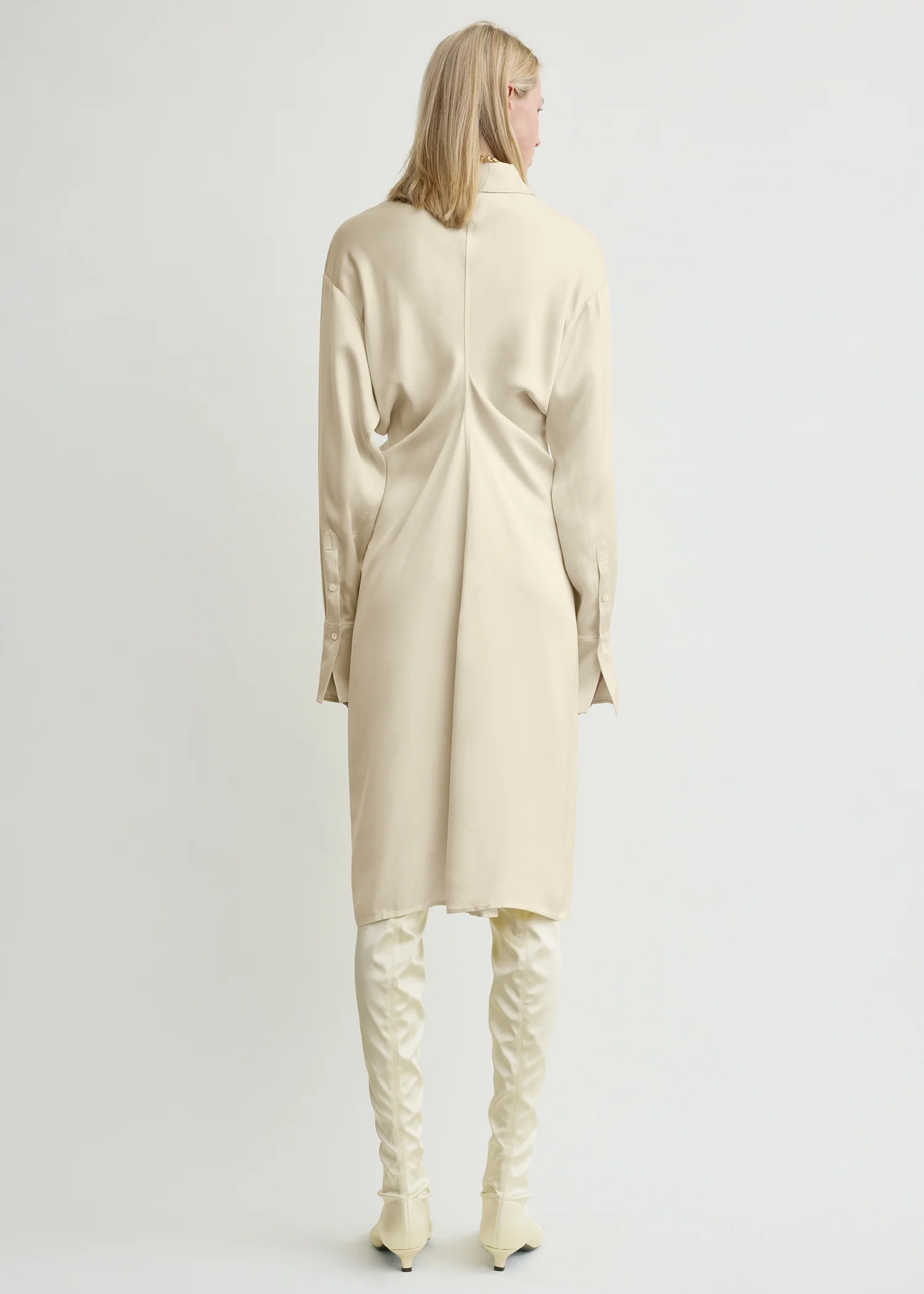Slouch shirtdress snow - Image 3