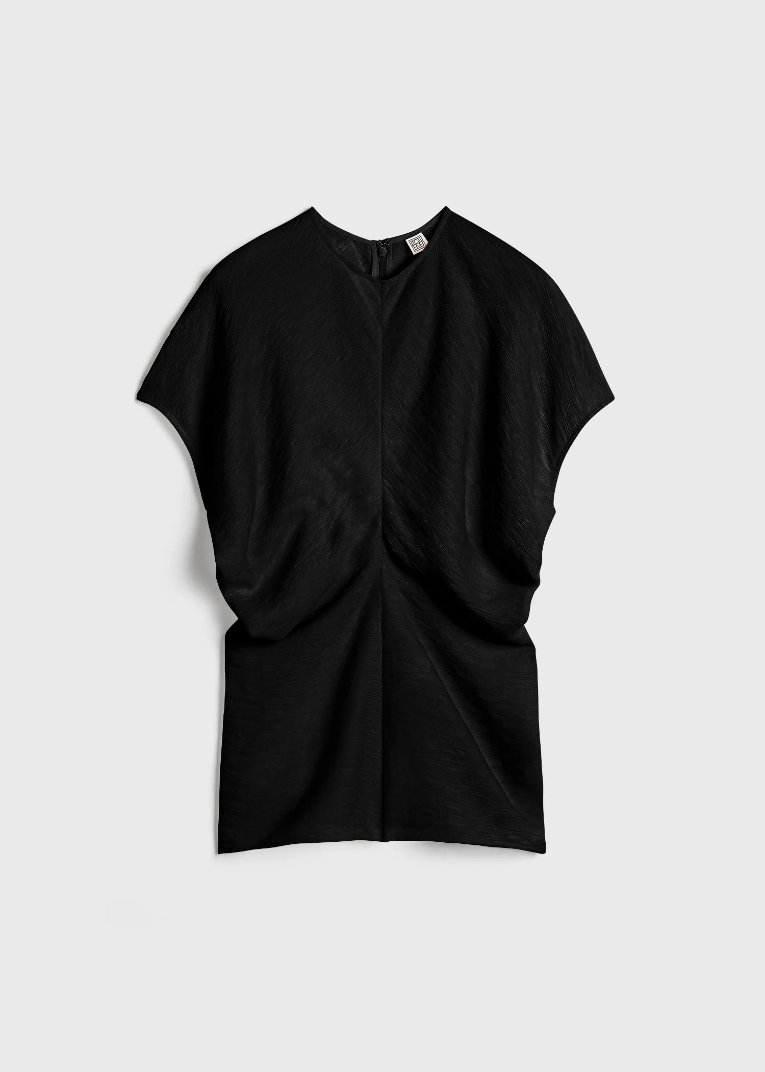 Slouch waist basketweave top black - Image 5