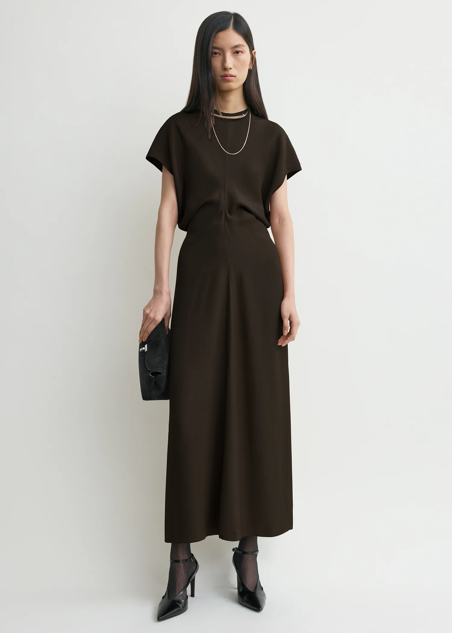 Slouch waist dress bark