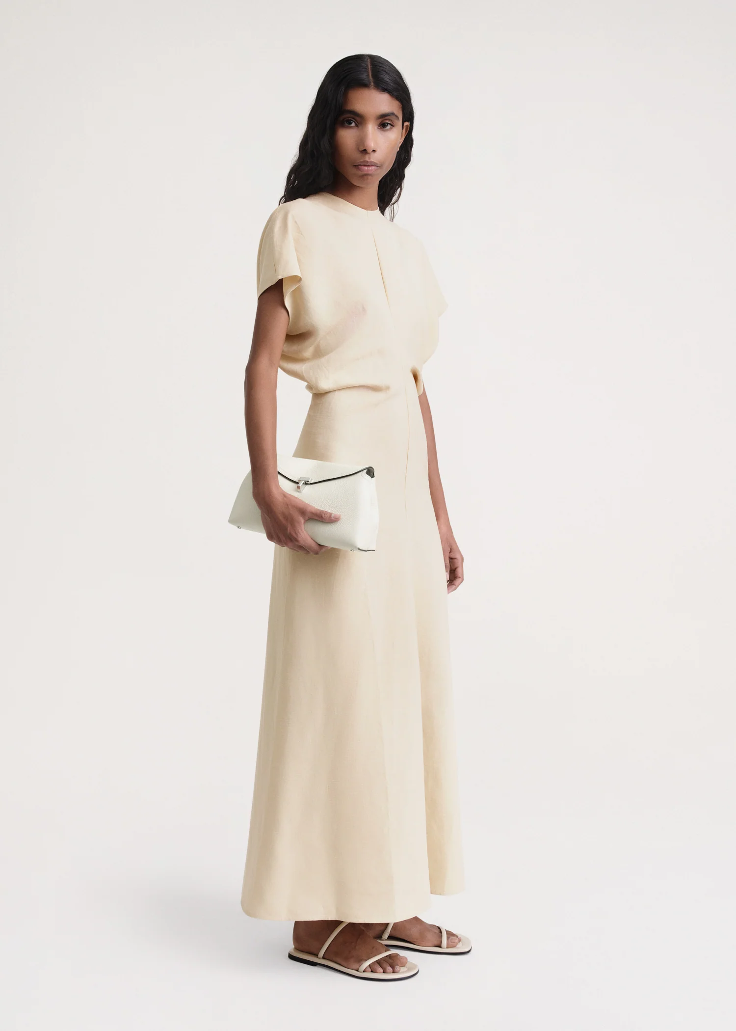 Slouch waist dress bleached sand - Image 2