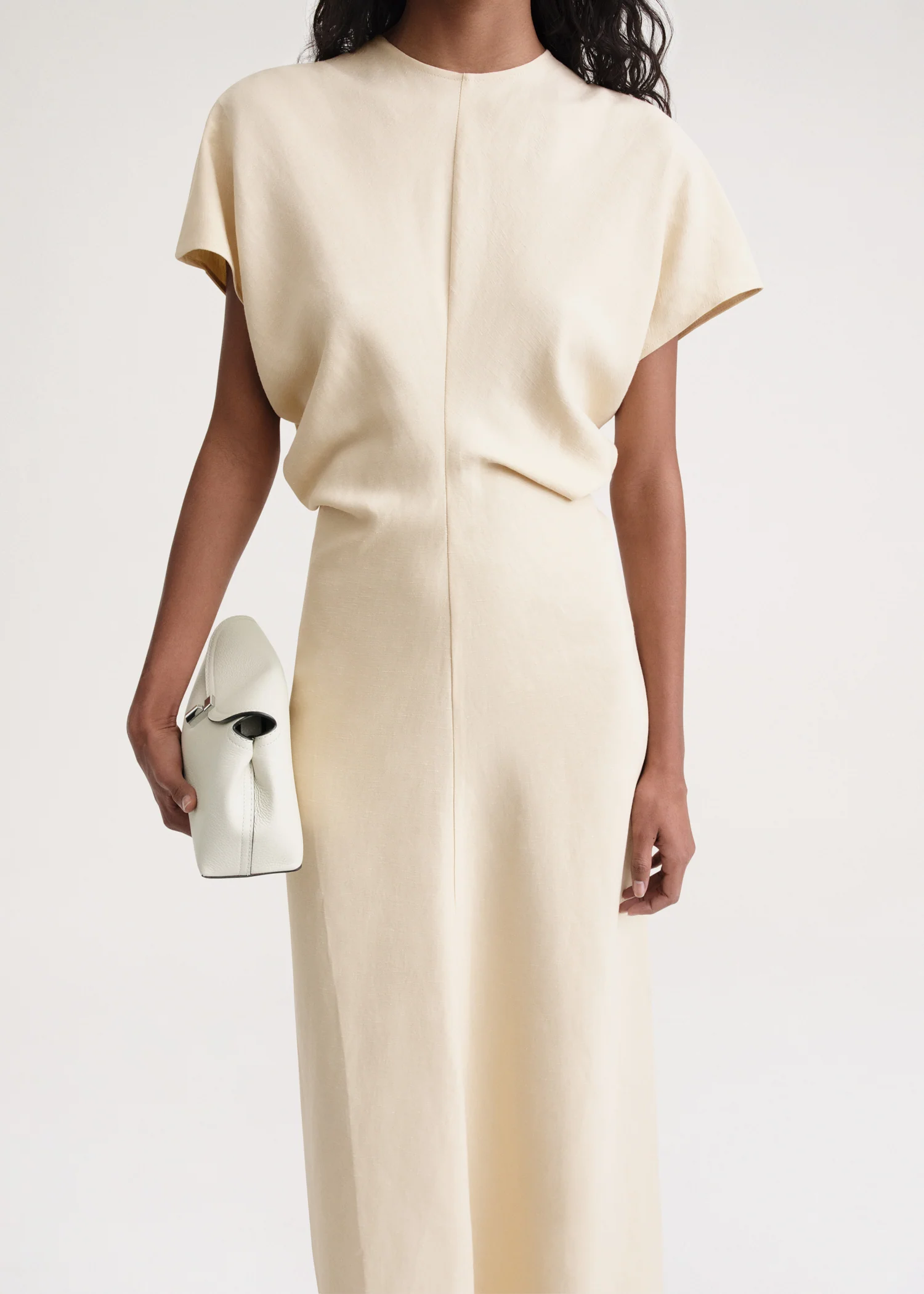 Slouch waist dress bleached sand - Image 4