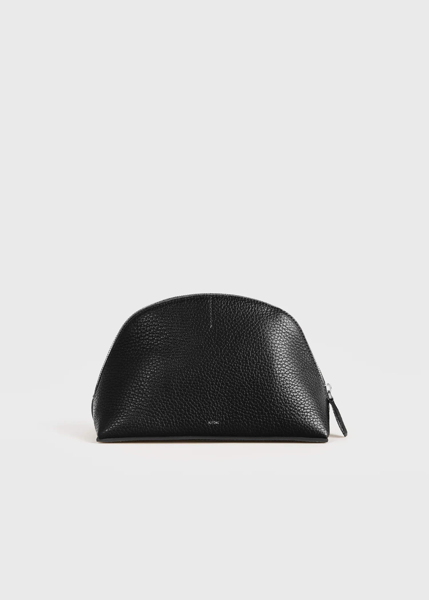 Small grained-leather day pouch black - Image 8