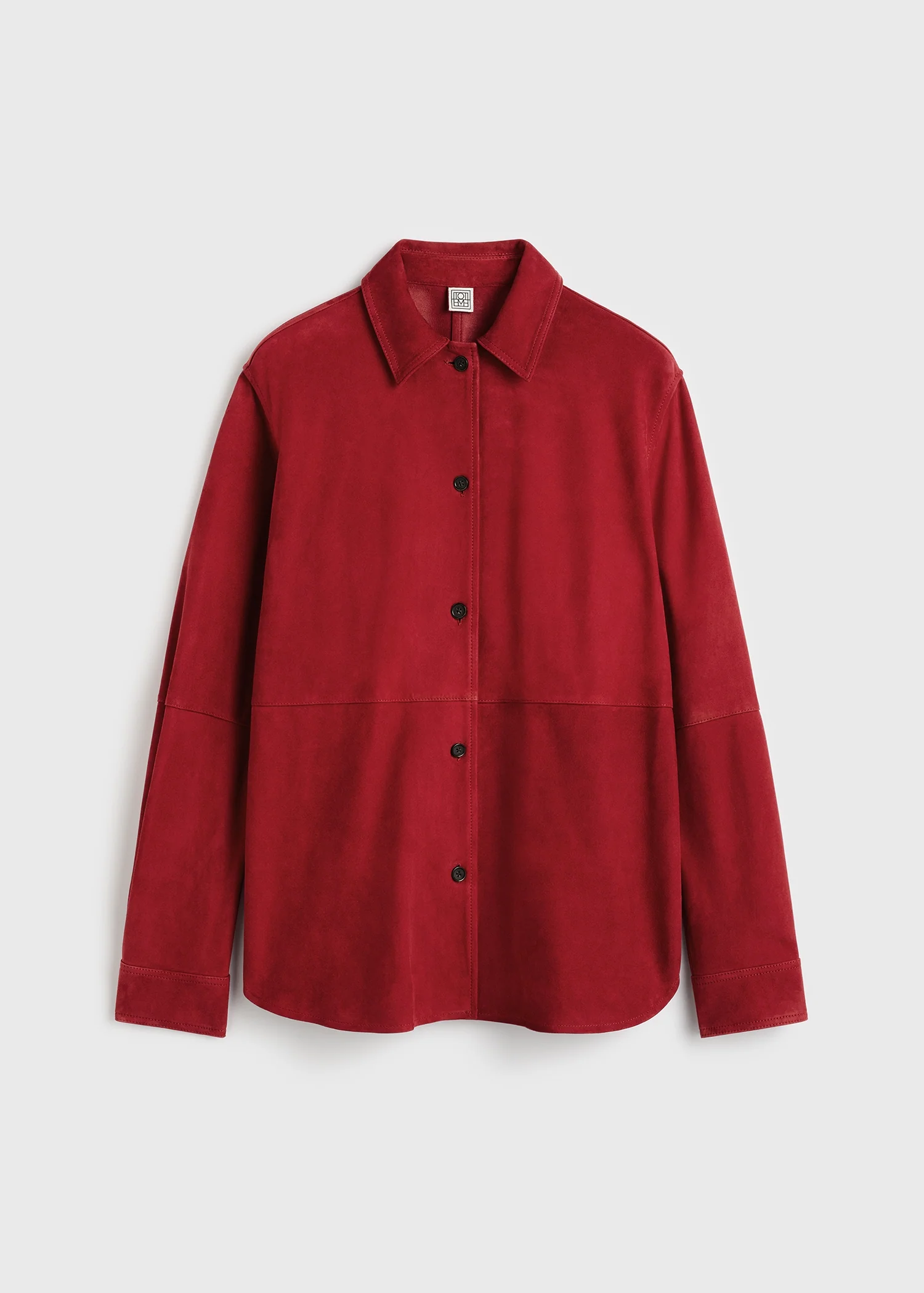 Soft suede overshirt poppy - Image 5