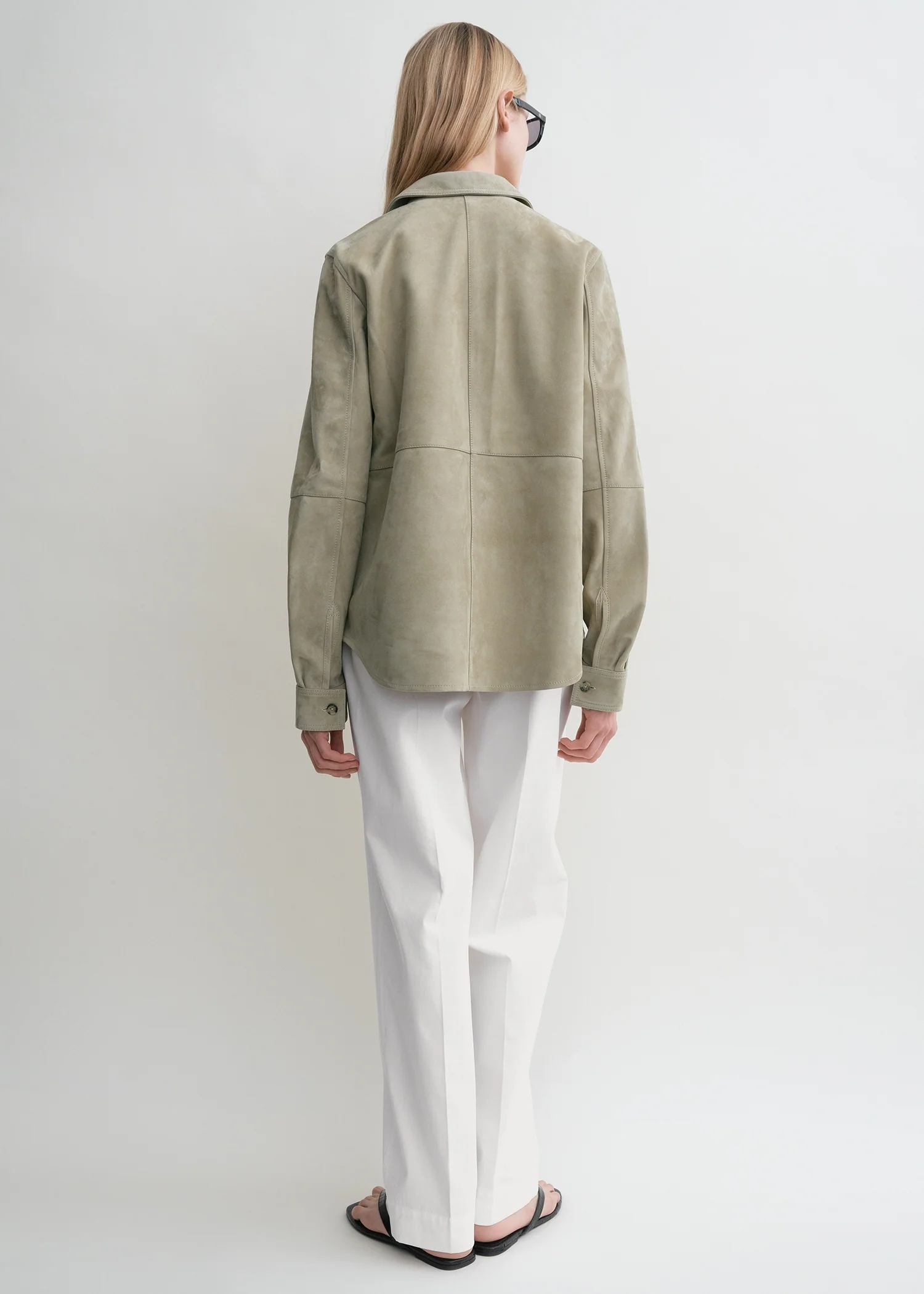Soft suede shirt desert - Image 3