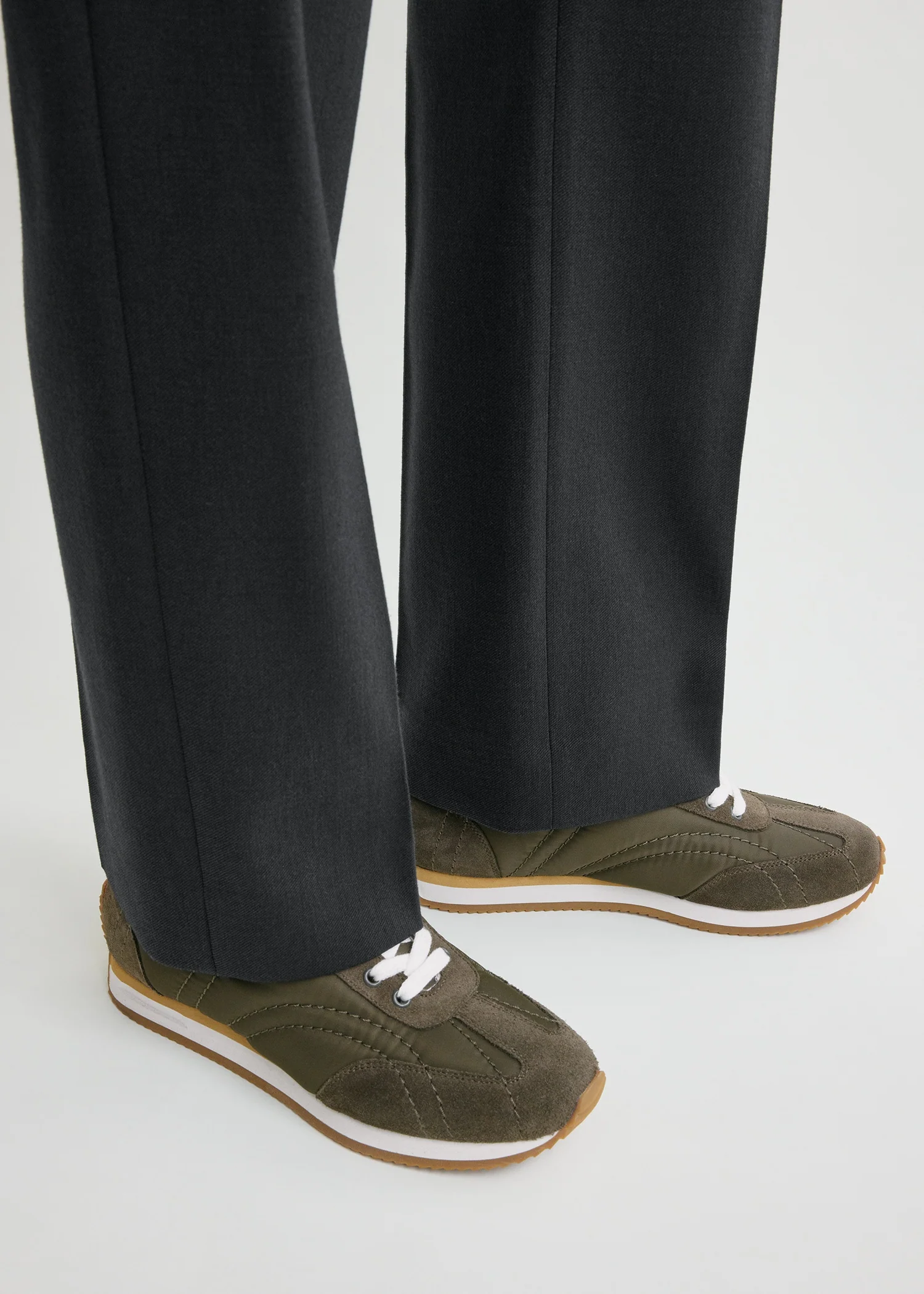 Sport sneakers dark olive - Image 3