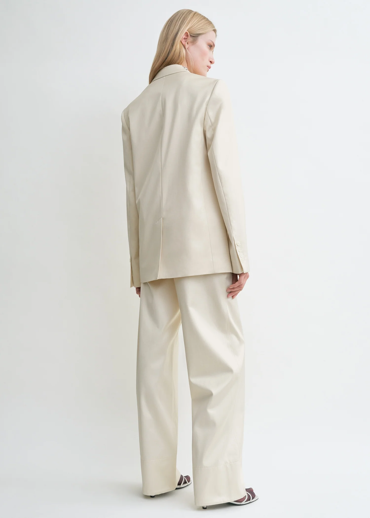 Stitch lapel jacket ecru - Image 3