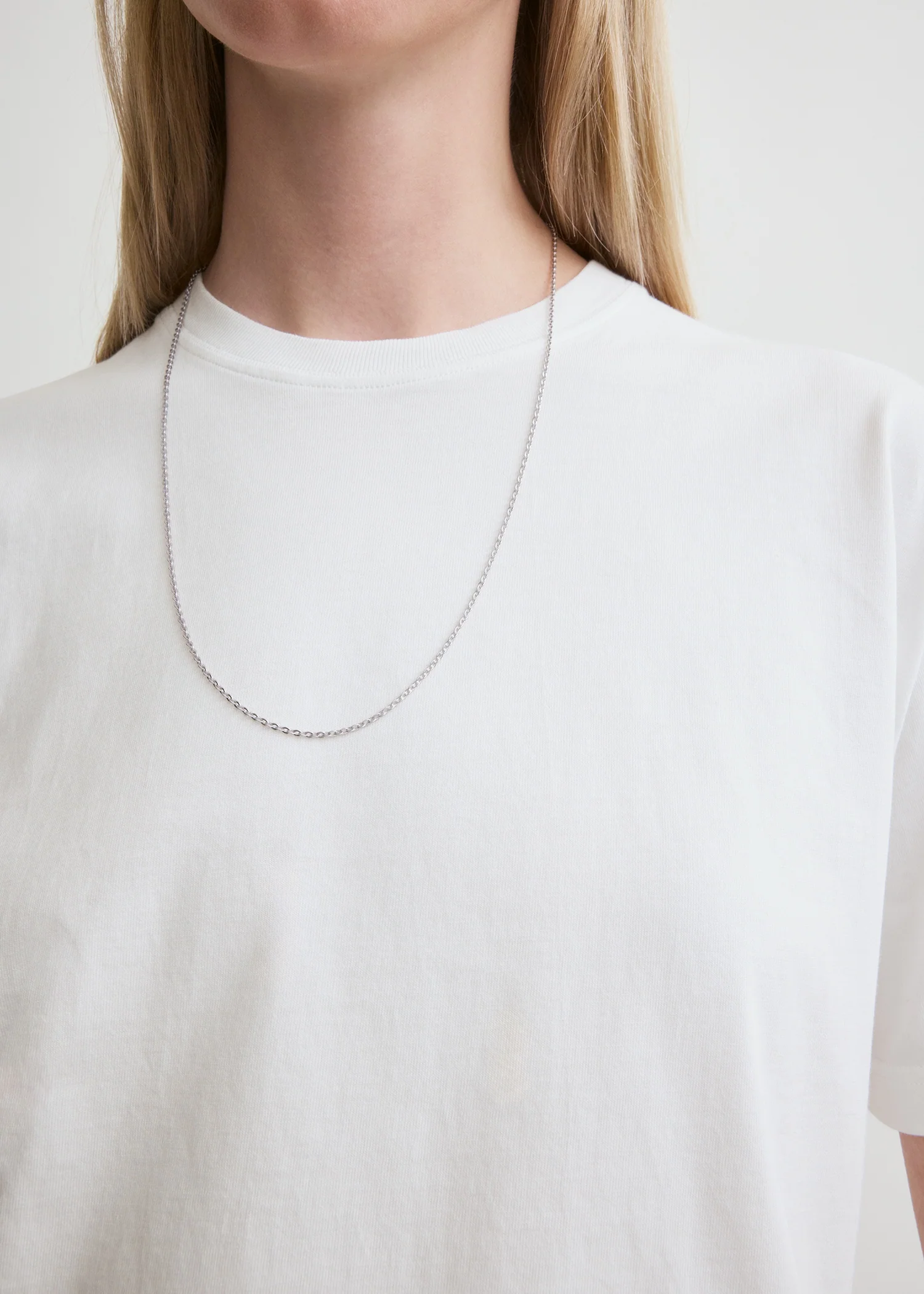 Straight cotton tee off-white - Image 4