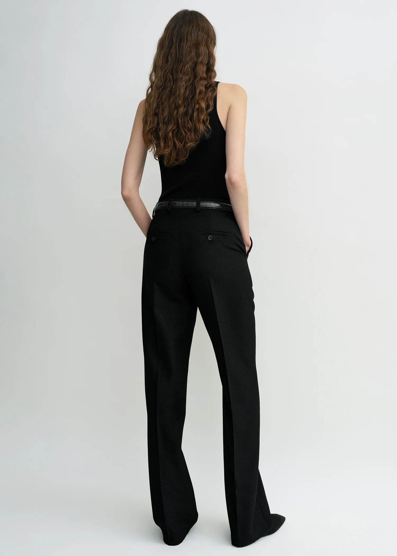 Straight suit trousers black - Image 3