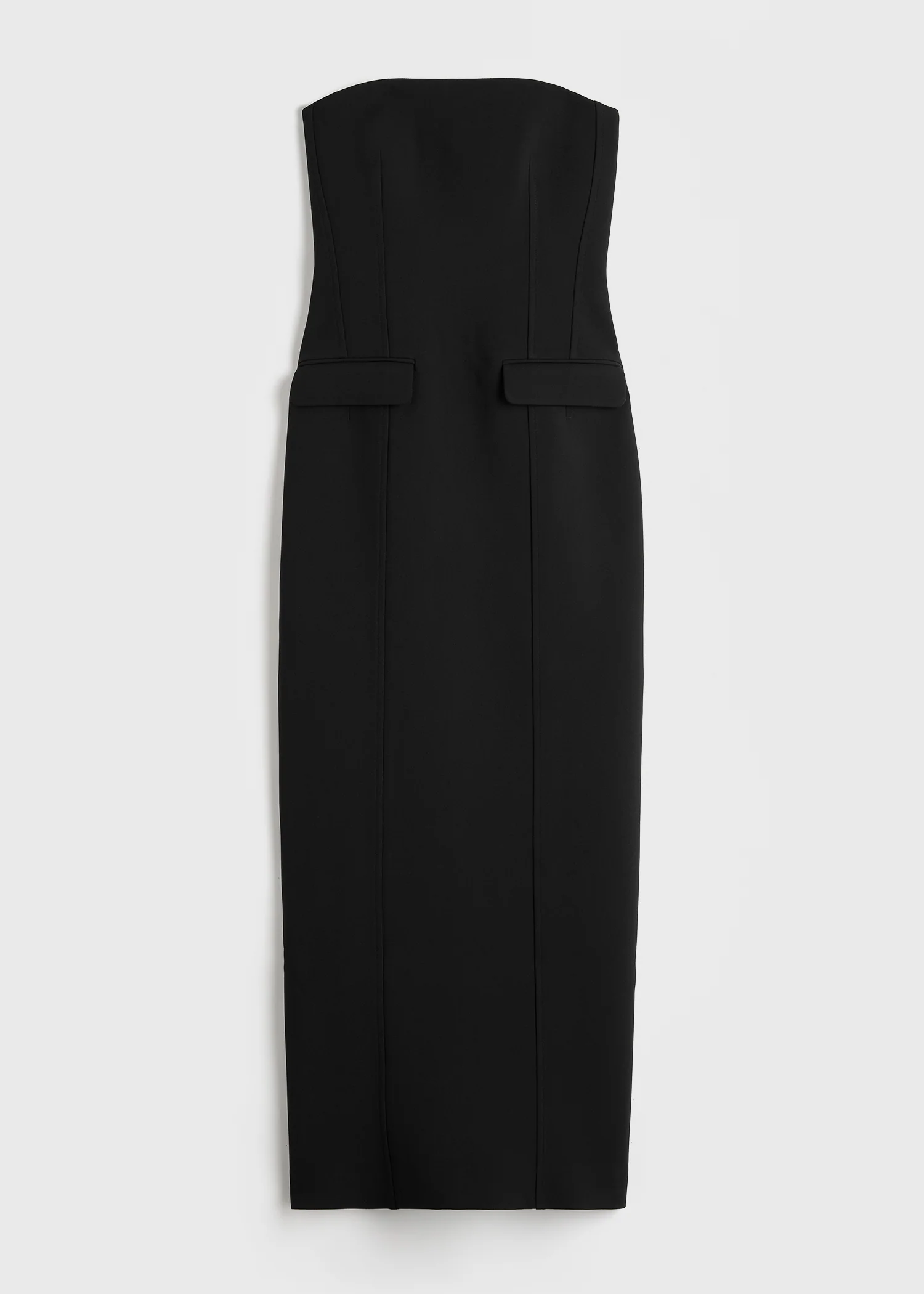 Strapless pocket dress black petite - Image 6
