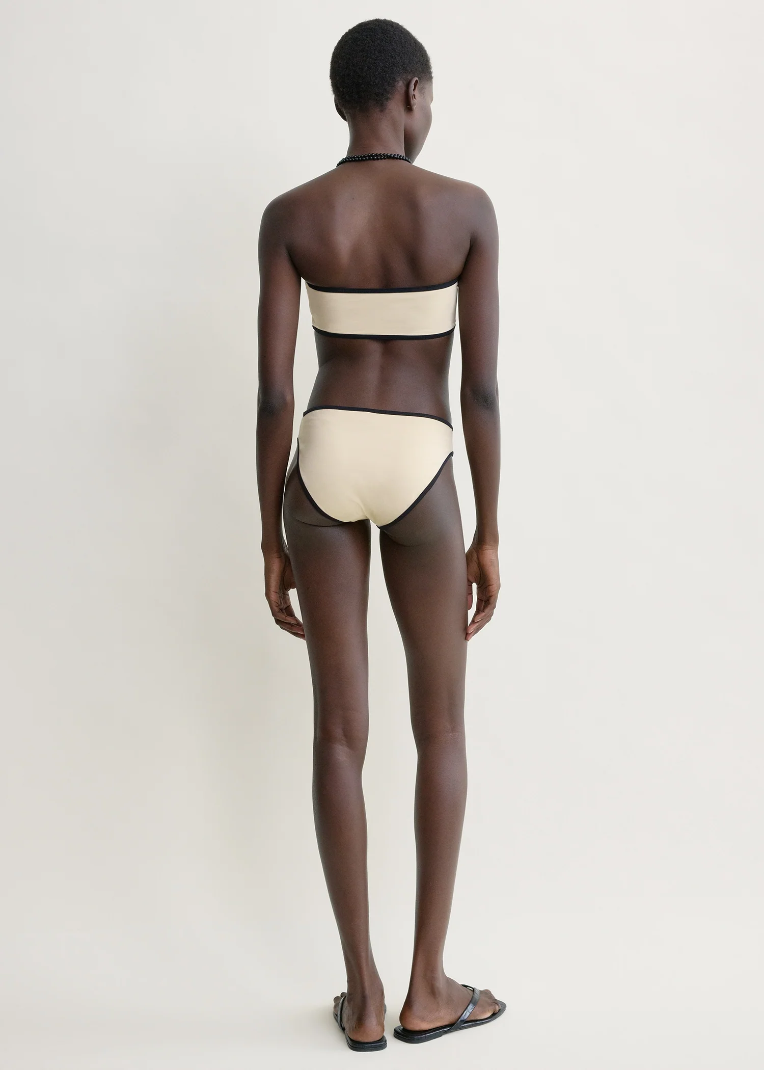 Stripe edge bikini bottoms light hay - Image 3
