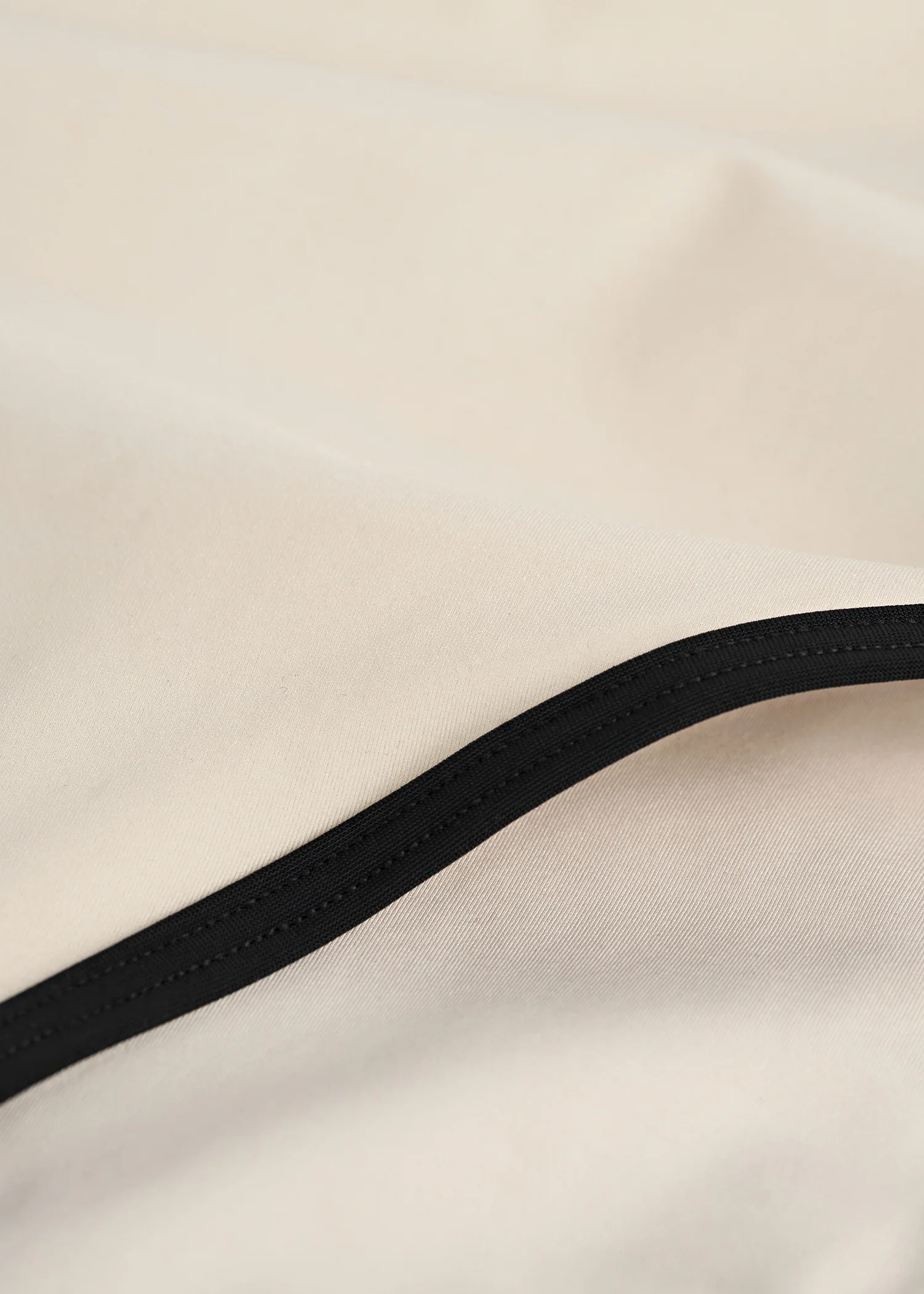 Stripe edge strapless swimsuit light hay - Image 5