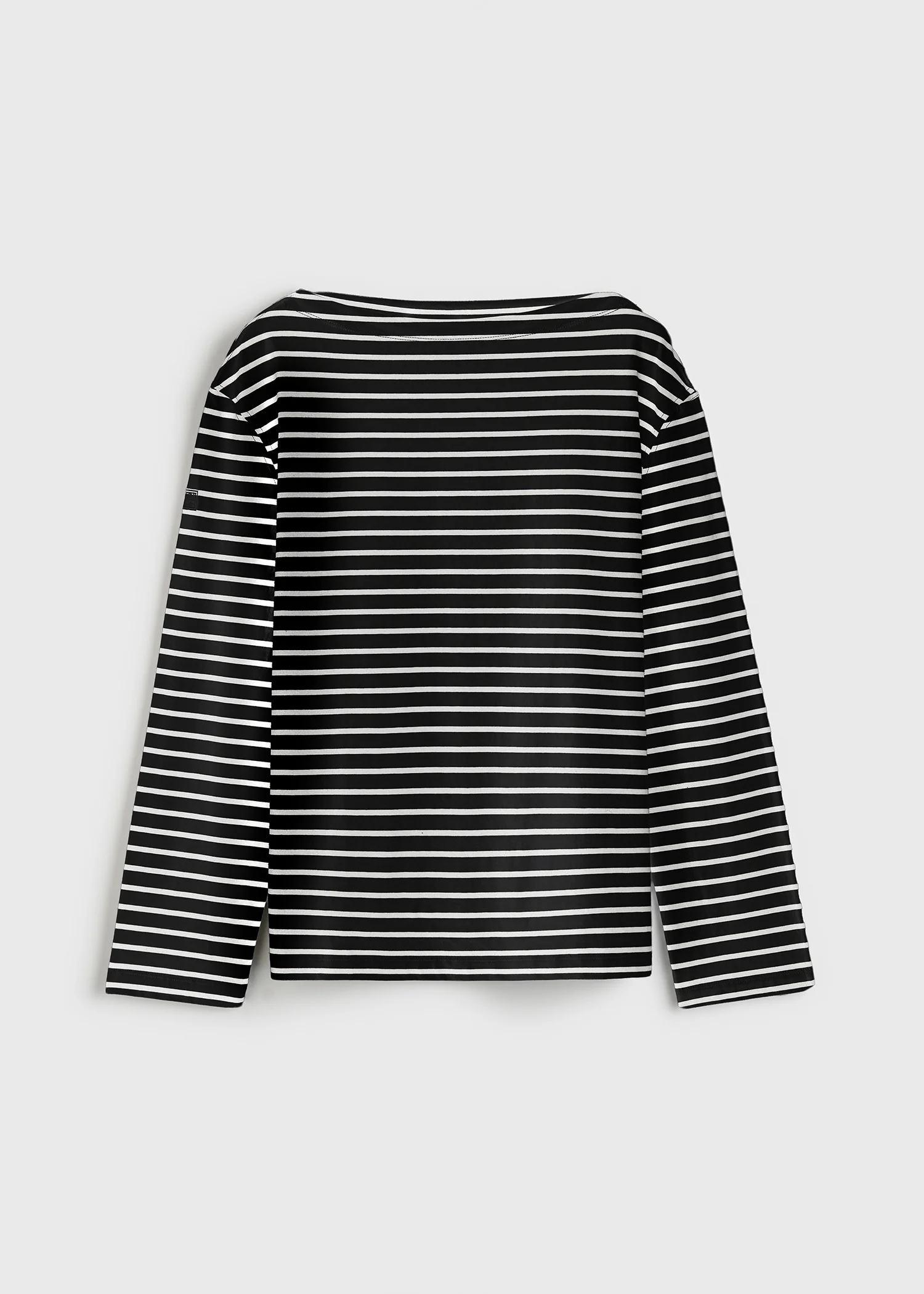 Stripe jersey long-sleeve tee black/white - Image 5