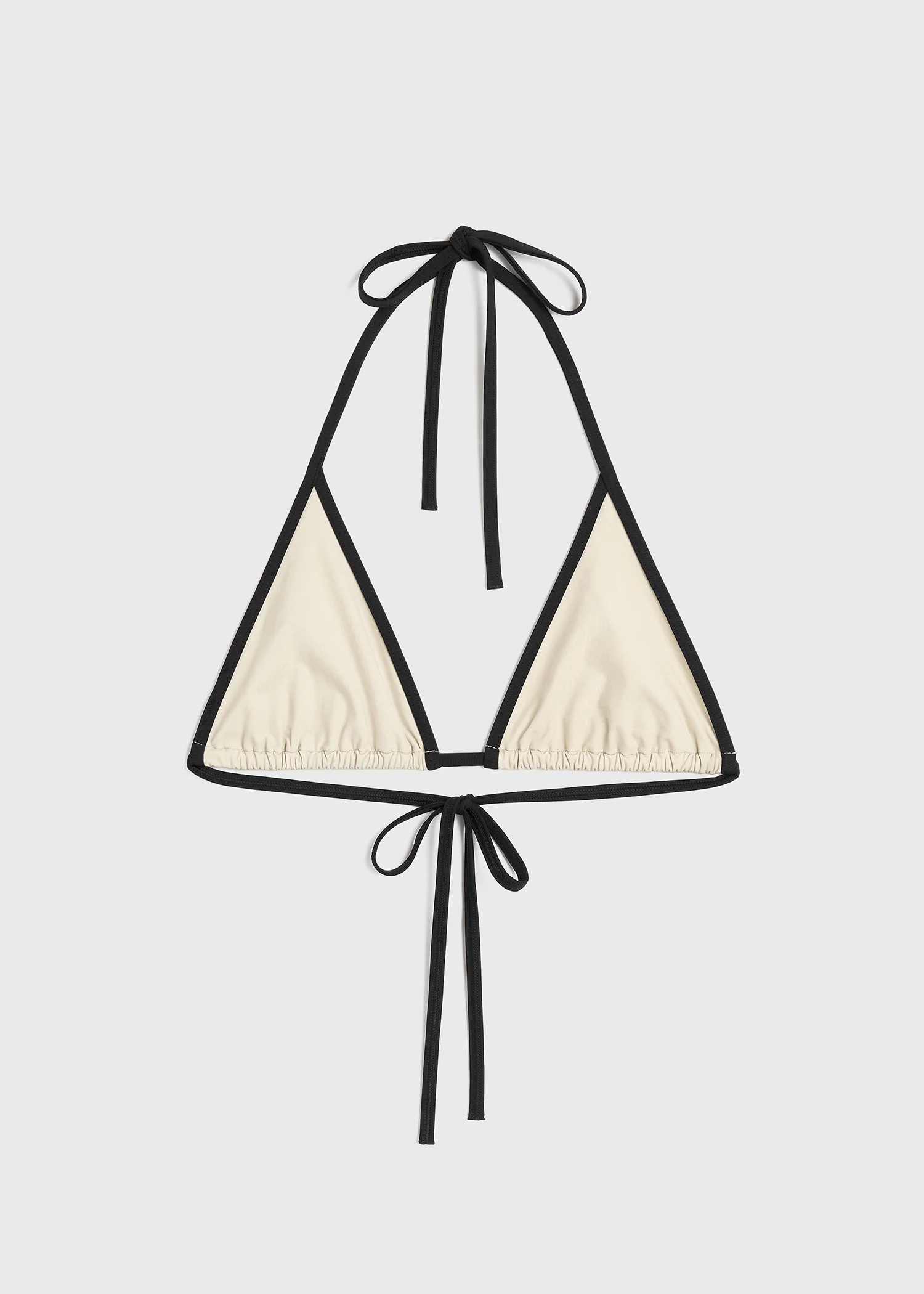 Stripe tie bikini top light hay - Image 6