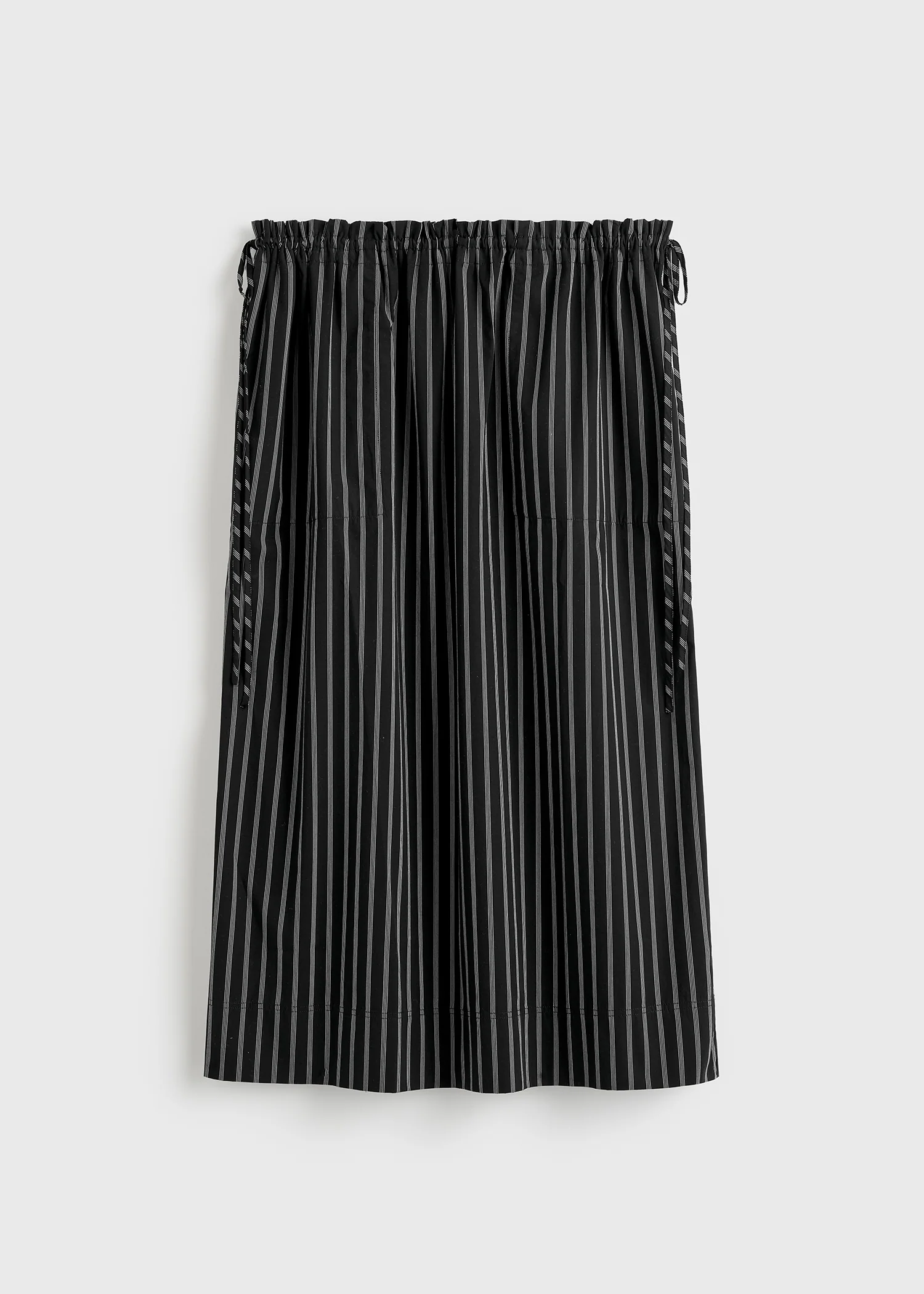 Striped drawstring skirt black/white - Image 6