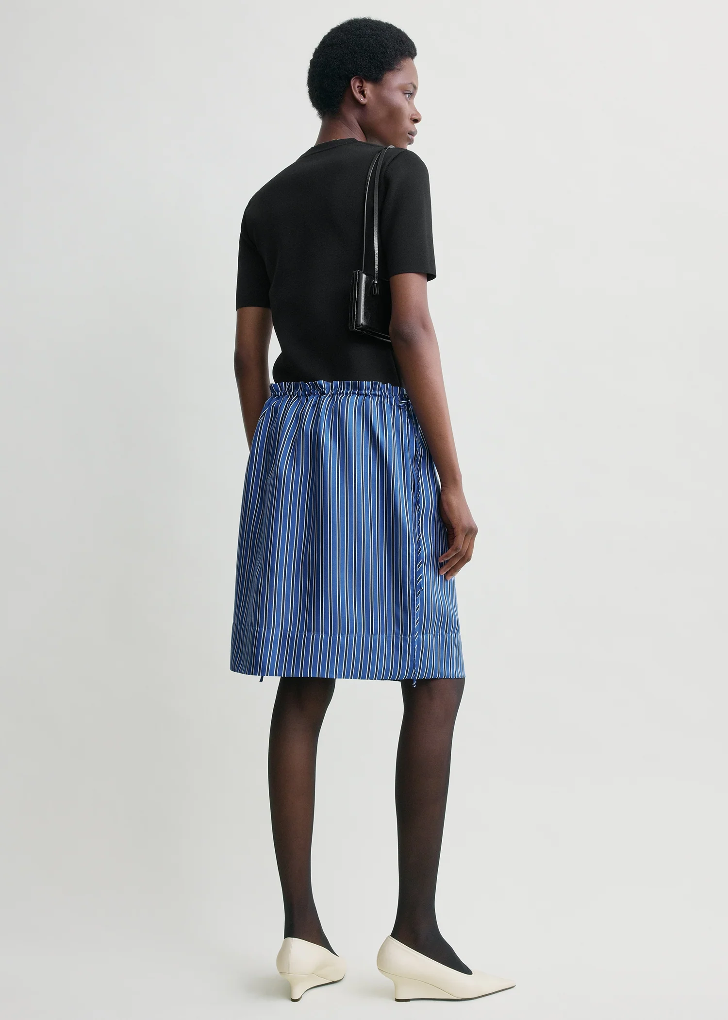 Striped mini skirt blue/navy - Image 3