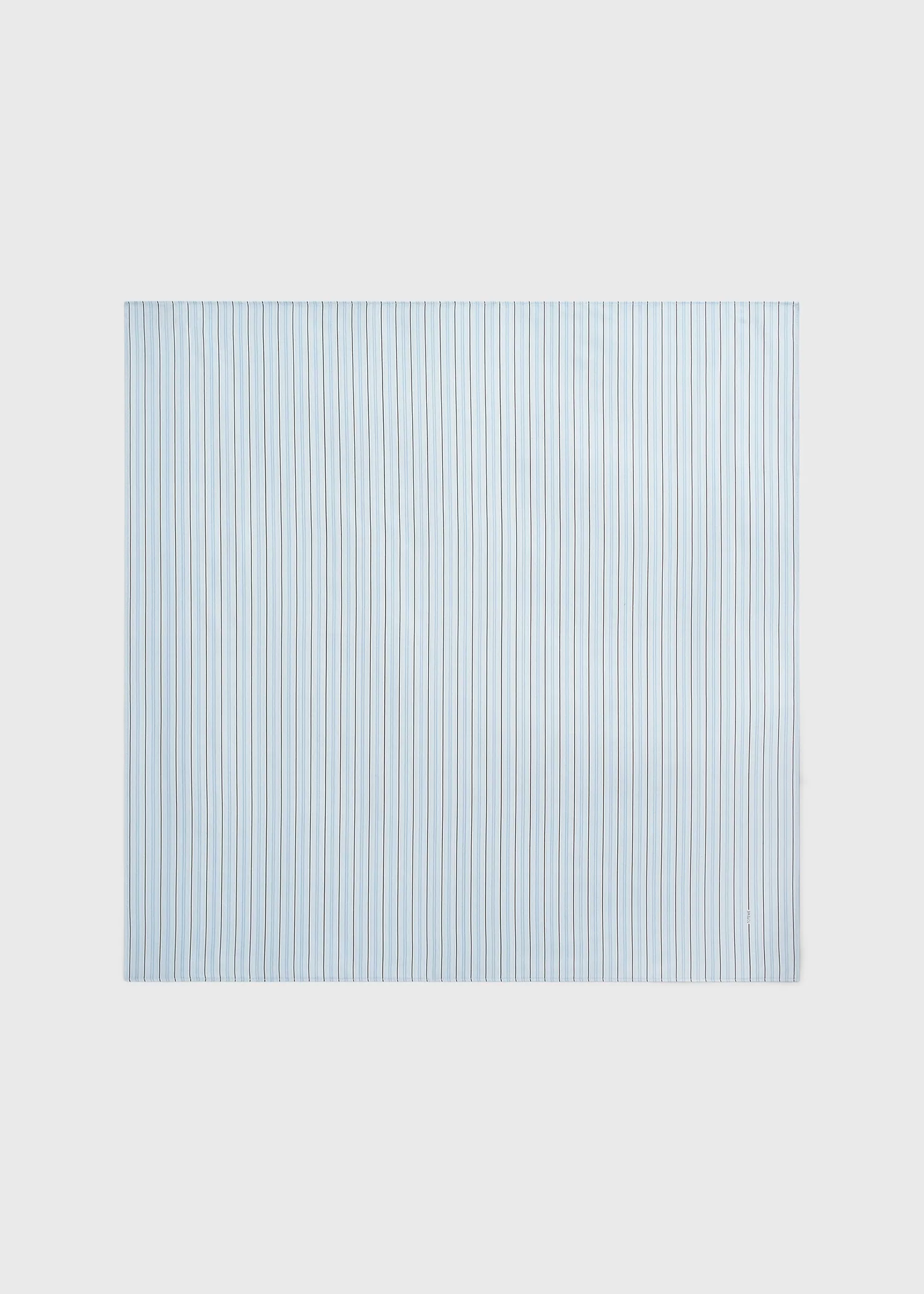 Striped silk scarf ice/white - Image 6