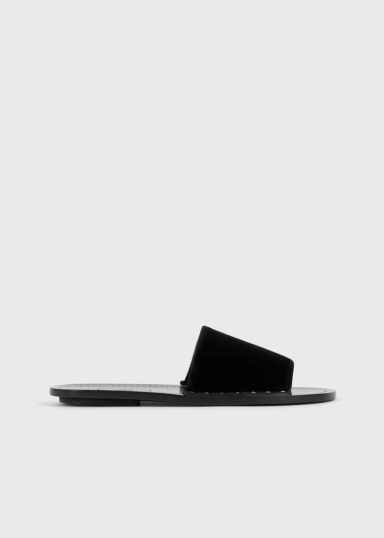 Studded velvet slides black - Image 8