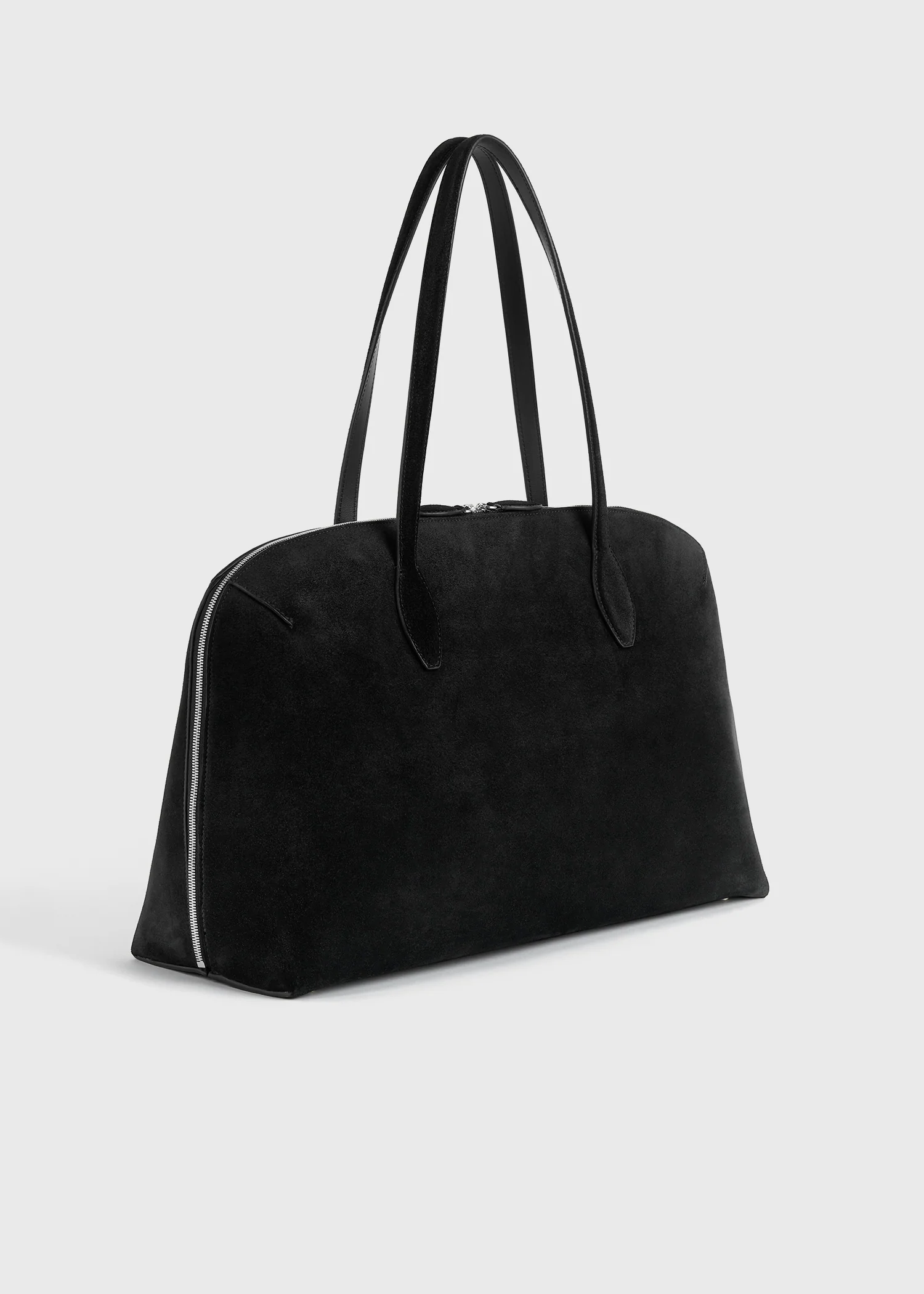 Suede day tote black - Image 4