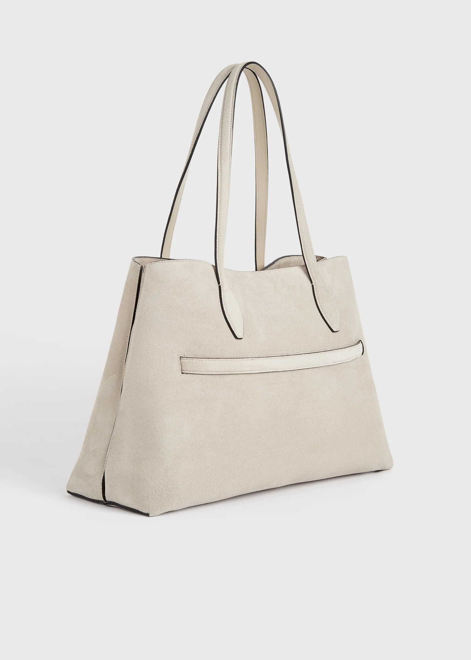 Suede lounge tote pearl - Image 8