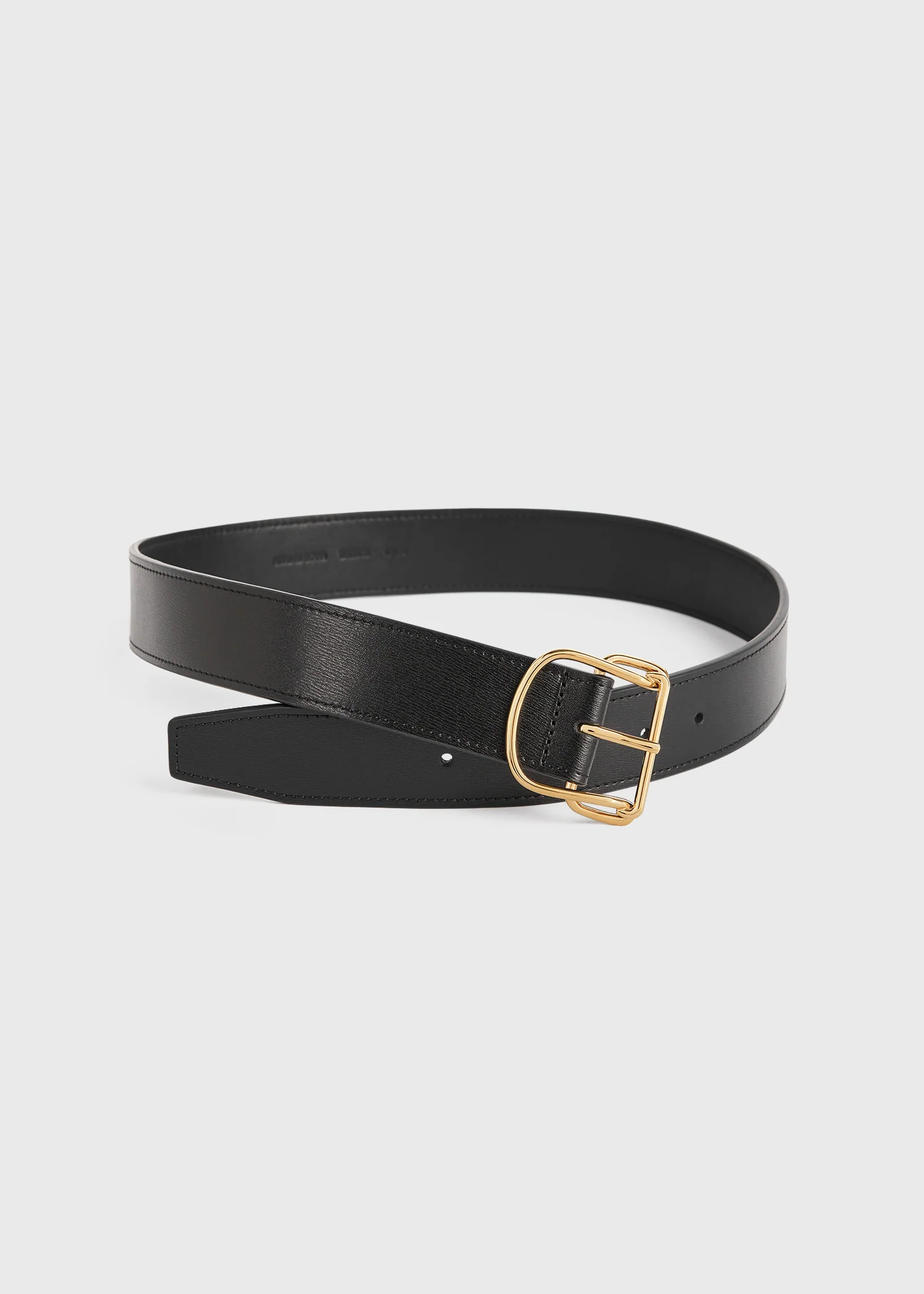 Swirl leather belt black - Image 4