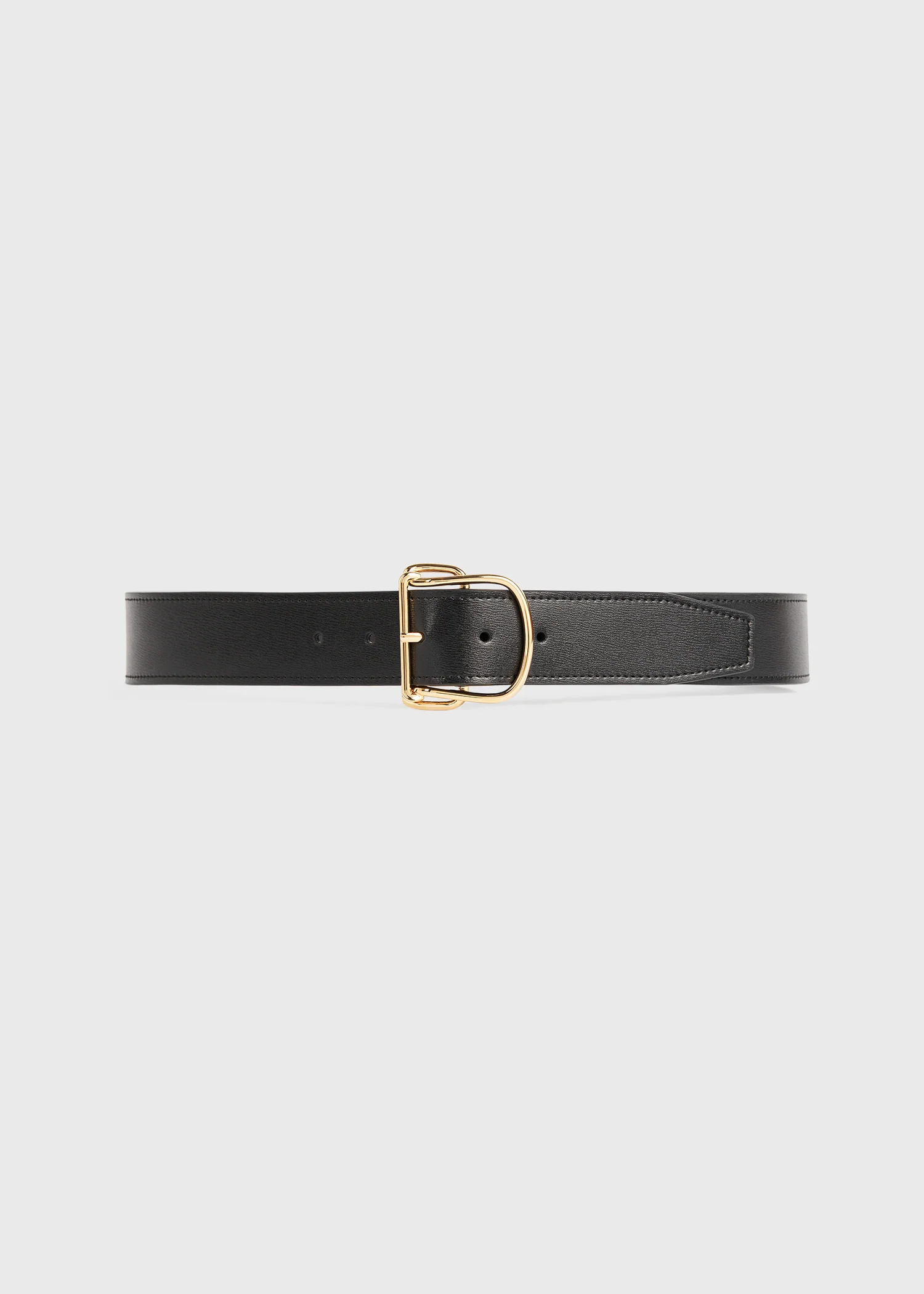 Swirl leather belt black - Image 7