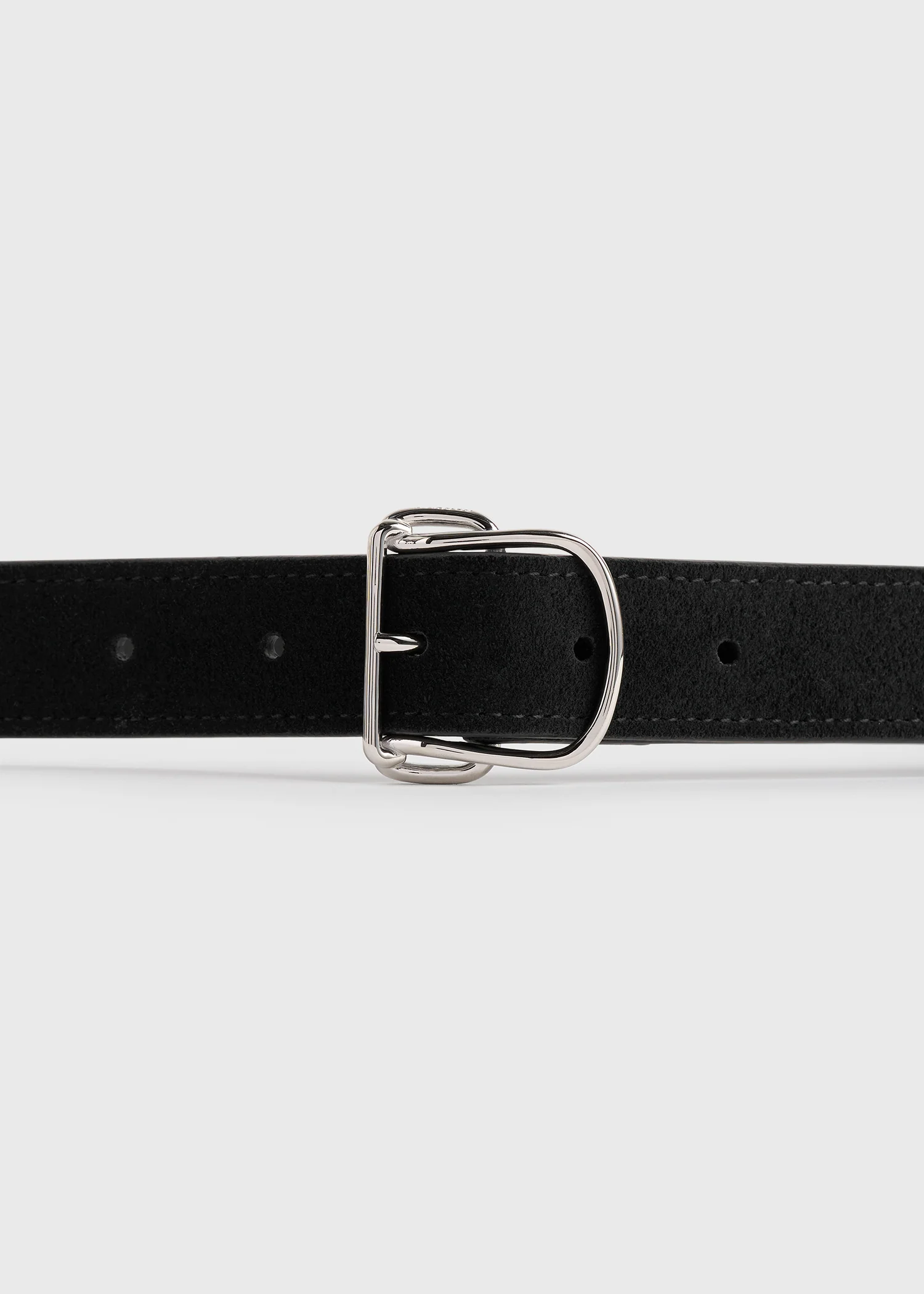 Swirl suede belt black - Image 3