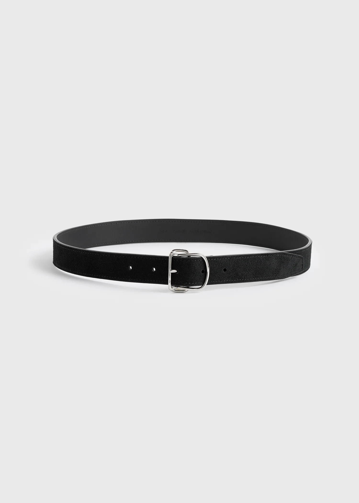Swirl suede belt black - Image 4