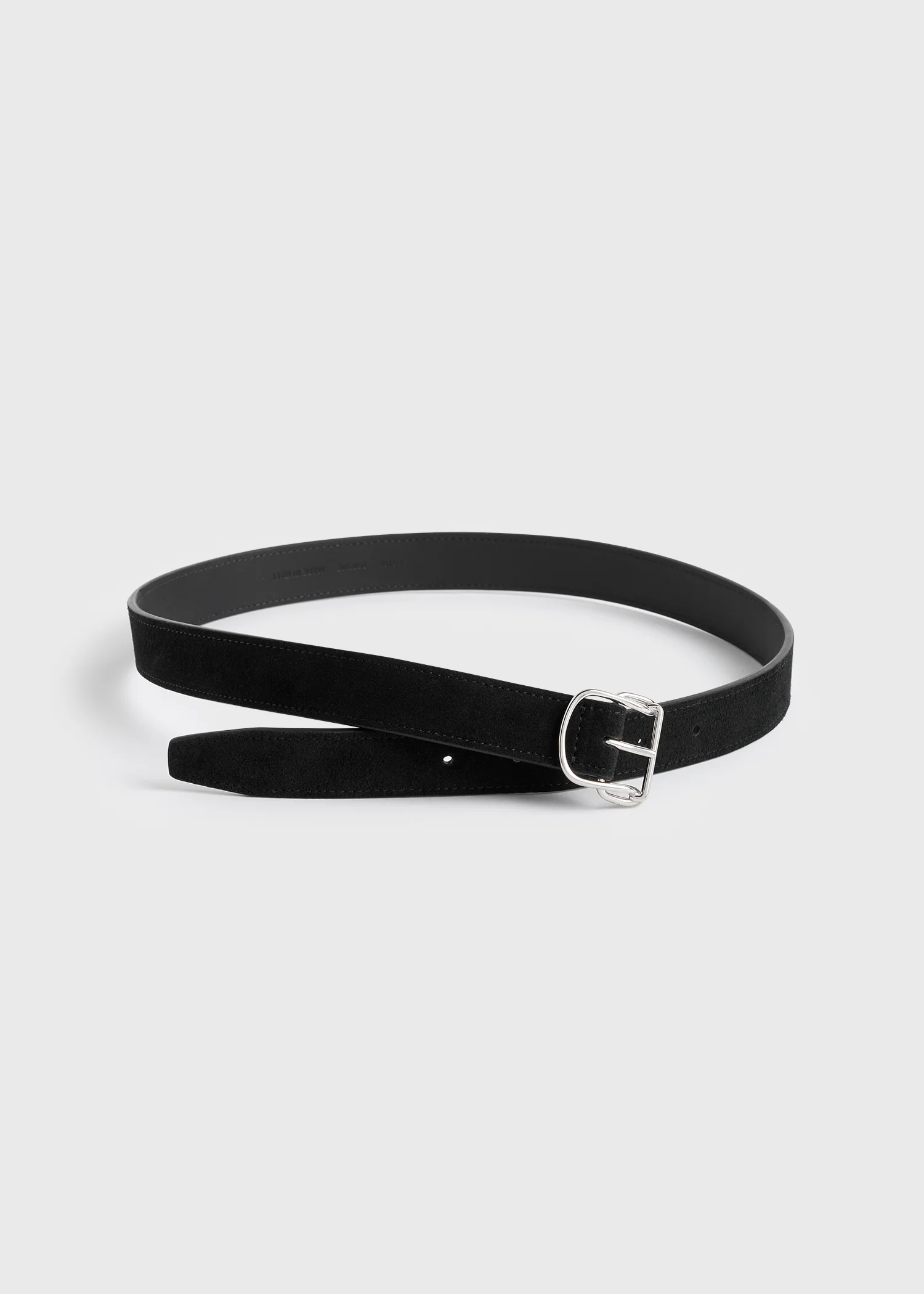 Swirl suede belt black - Image 5